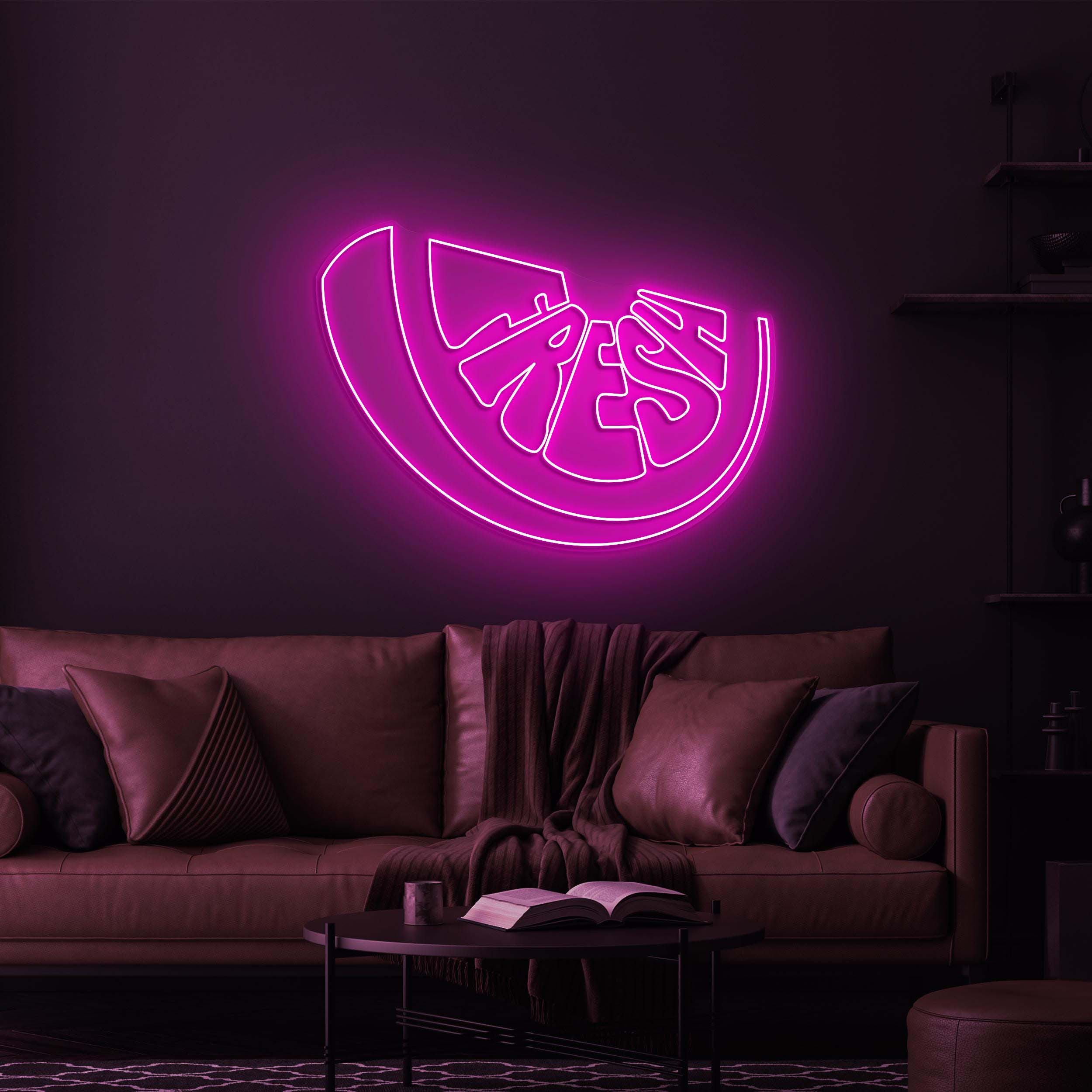 Fresh Lemon Neon Sign, Orange & Lemon LED Light, Citrus Neon Sign, Fruit Neon Art, Lemon Wall Decor, Fruit LED Light, Kitchen Decor, Gift