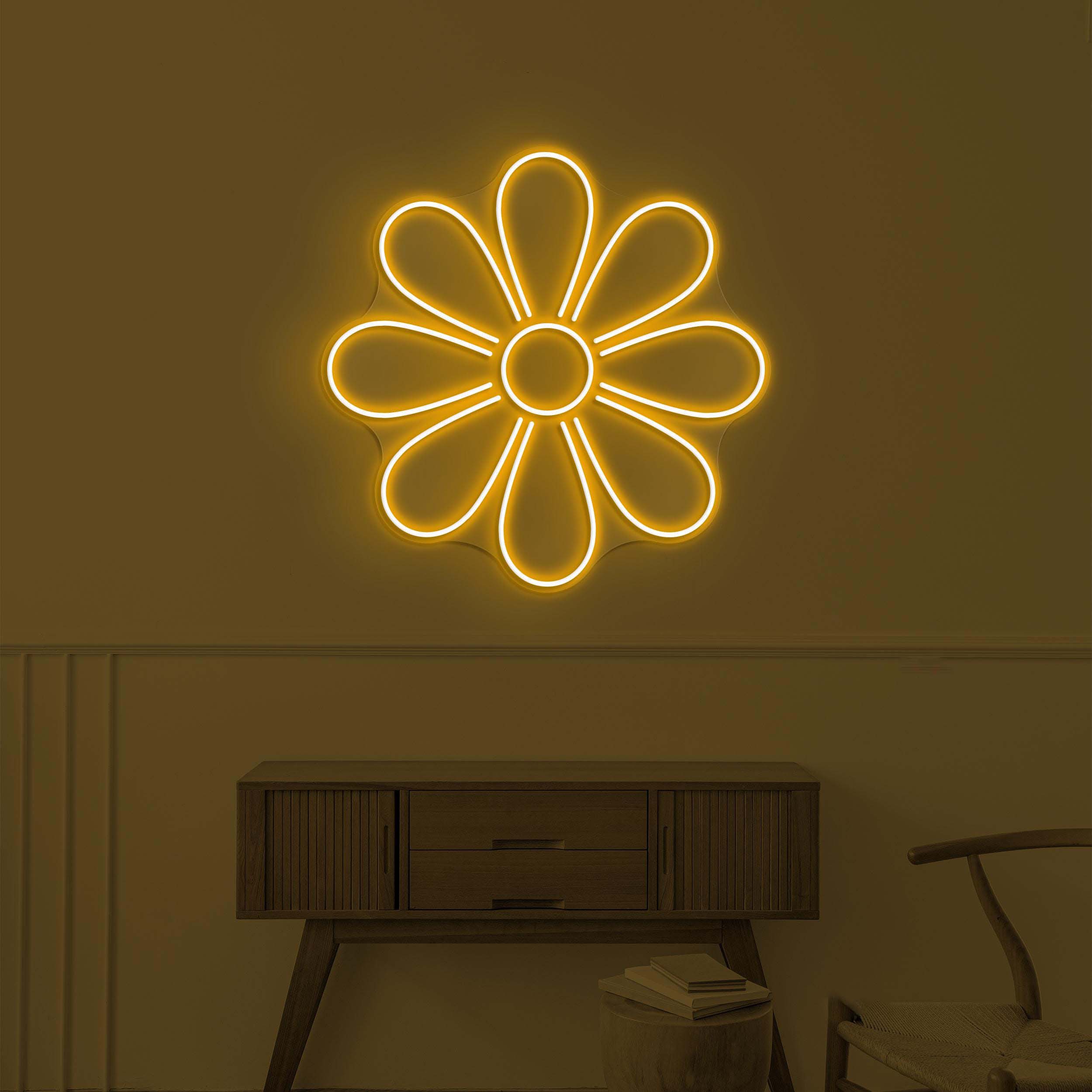 Flower Neon Sign, Flower LED Light, Flower Wall Decor, Custom Neon Sign, Home Wall Decor, Decoration for Party, Garden & Yard, Gift for Her