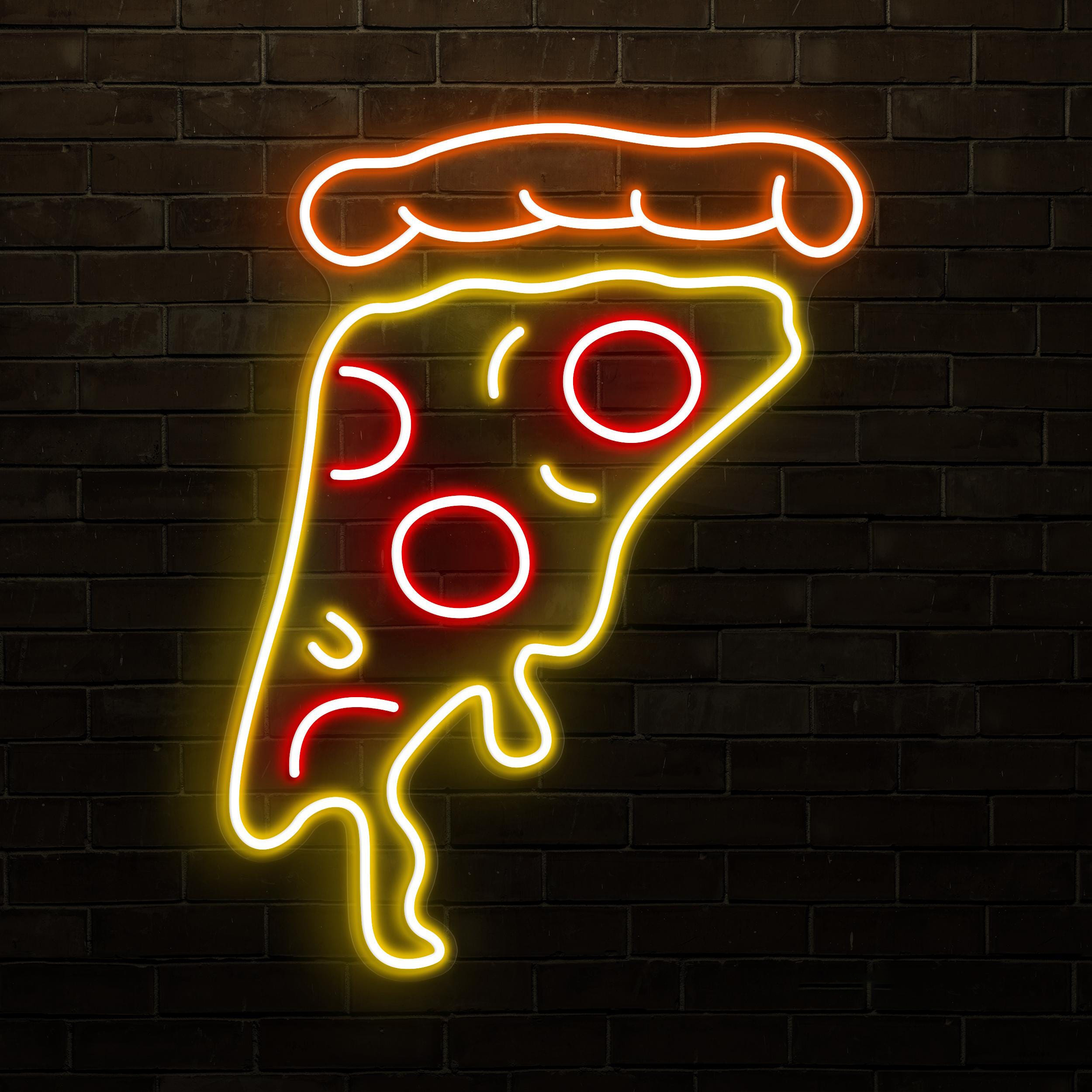 Pizza Slice Neon Sign, Pizza Slice LED Light, Pizza Shop Wall Decor, Kitchen Wall Art, Home Neon Light, Custom Neon Sign, Pizza Lover Gift