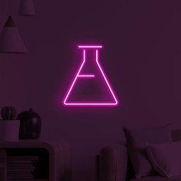 Flask Neon Sign, Flask LED Light, Science Wall Art, Library Wall Decor, Decor for School, Colleges and Universities, Custom Neon Light, Gift
