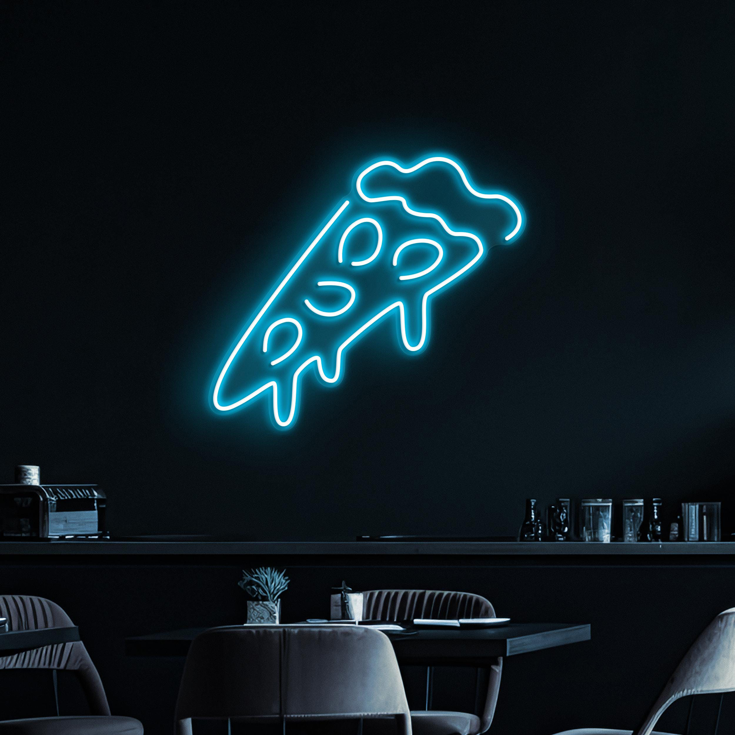 Pizza Neon Sign, Pizza Slice LED Light, Kitchen Wall Decor, Pizza Shop Wall Art, Home Neon Sign, Custom Neon Light, Gift For Pizza Lovers