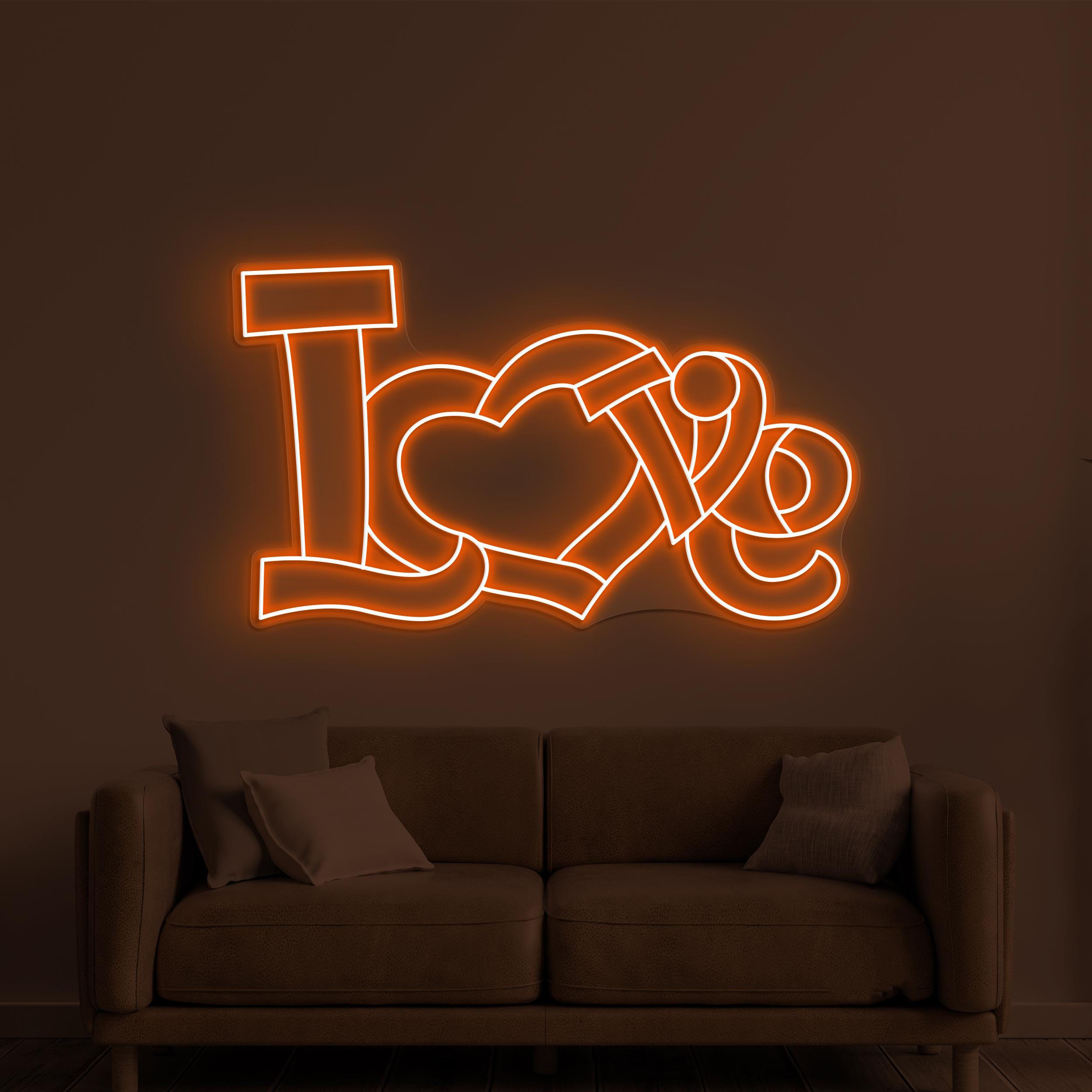 Love Neon Sign, Love LED Light, Love Logo Wall Art, Wedding Party Decor, Couple Neon Light, Romantic Neon Sign, Custom Neon Art, Couple Gift