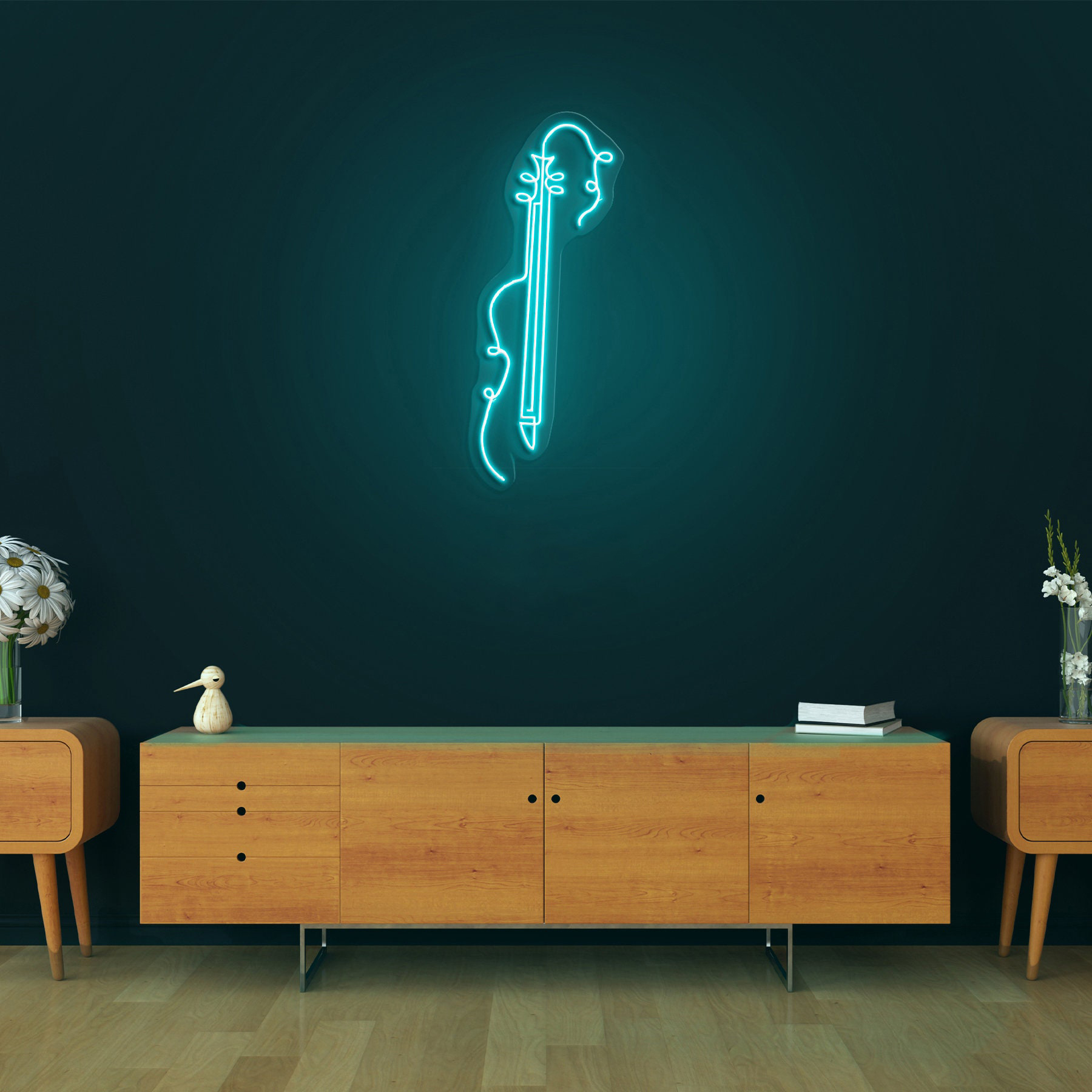 Violoncello Neon Sign, LED Music Instrument Light, Cello Led Wall Decor, Violin Neon Light, Music Theme Room Lighting, Gift for Music Lovers