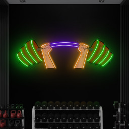 Barbell Neon Sign, Workout LED Pop Light, Gym Decor Neon, Game Room Decor, Man Cave Light, Fitness Studio Sign, Neon Wall Art, Gym Gift Idea