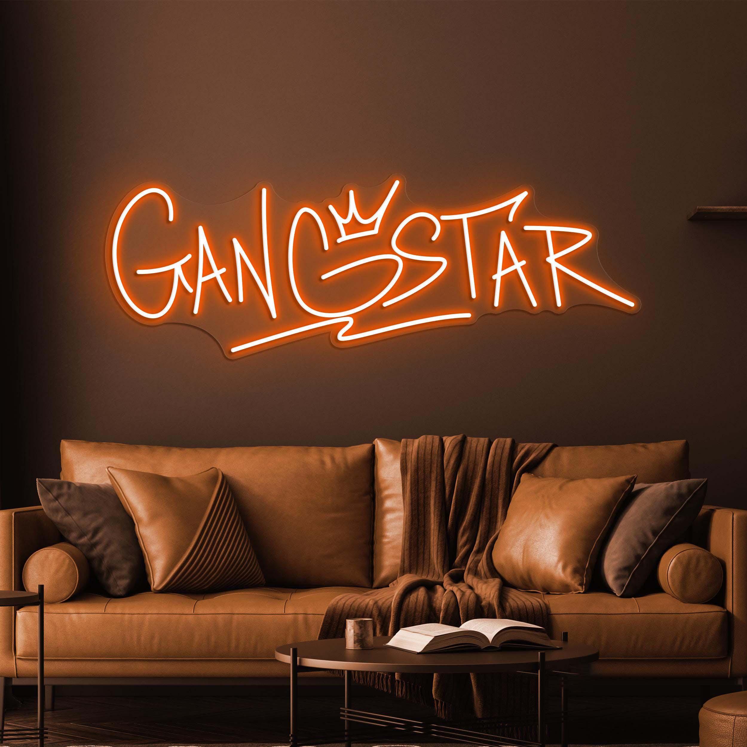 Gangstar Neon Sign, Gangstar LED Light, Gangstar Wall Decor, King Neon Sign, Game Room Wall Decor, Personalized Gangstar Neon Sign