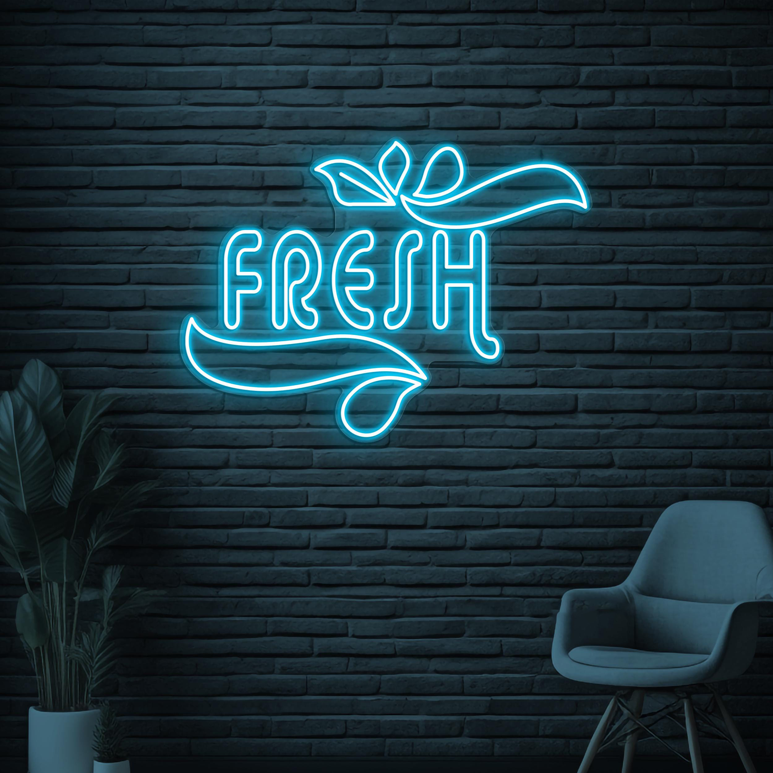 Fresh Neon Sign, Fresh LED Light, Fresh Logo Wall Decor, Shops Neon Art, Personalized Fresh Sign, Drink Corner Neon Sign, Led Wall Art Sign