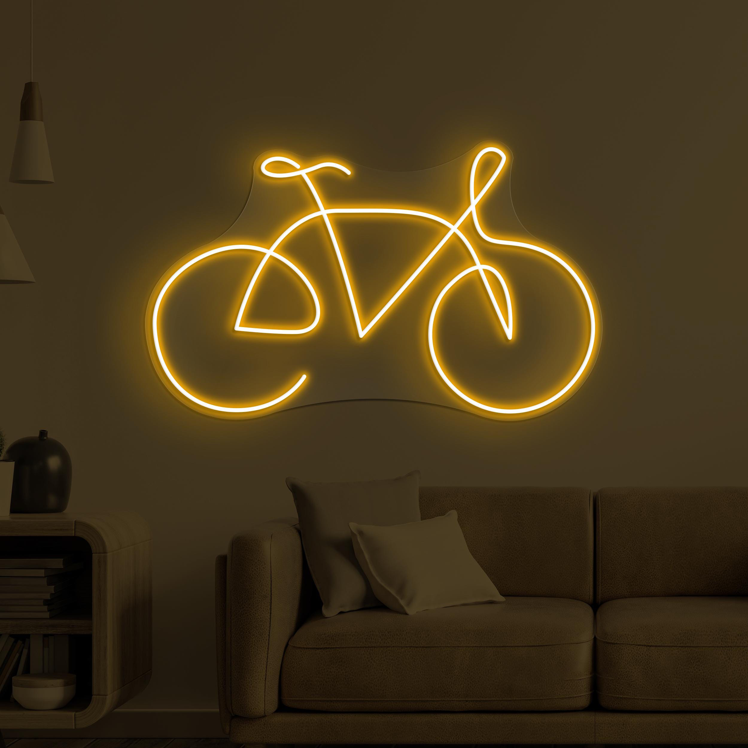 Bicycle Neon Sign, Bicycle LED Light, Toys Shop Neon Art, Cycling Wall Decor, Home Wall Light, Game Room & Kids Room Decor, Lounge Led Sign