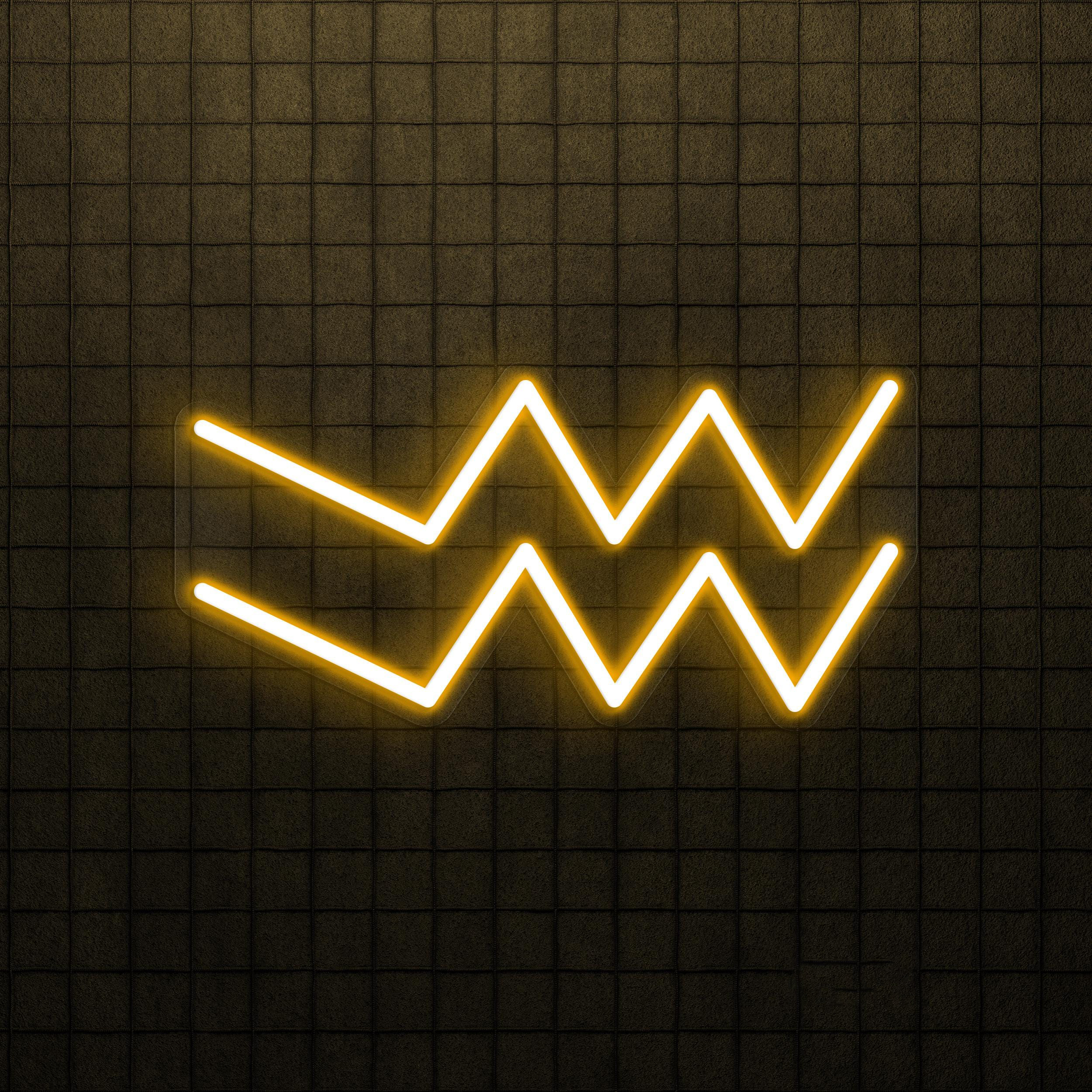 Aquarius Neon Sign, Aquarius LED Light, Aquarius Symbol Wall Art, Horoscope Sign for Cafe, Bar & Studio Wall Decor, Bedroom Wall Light, Gift