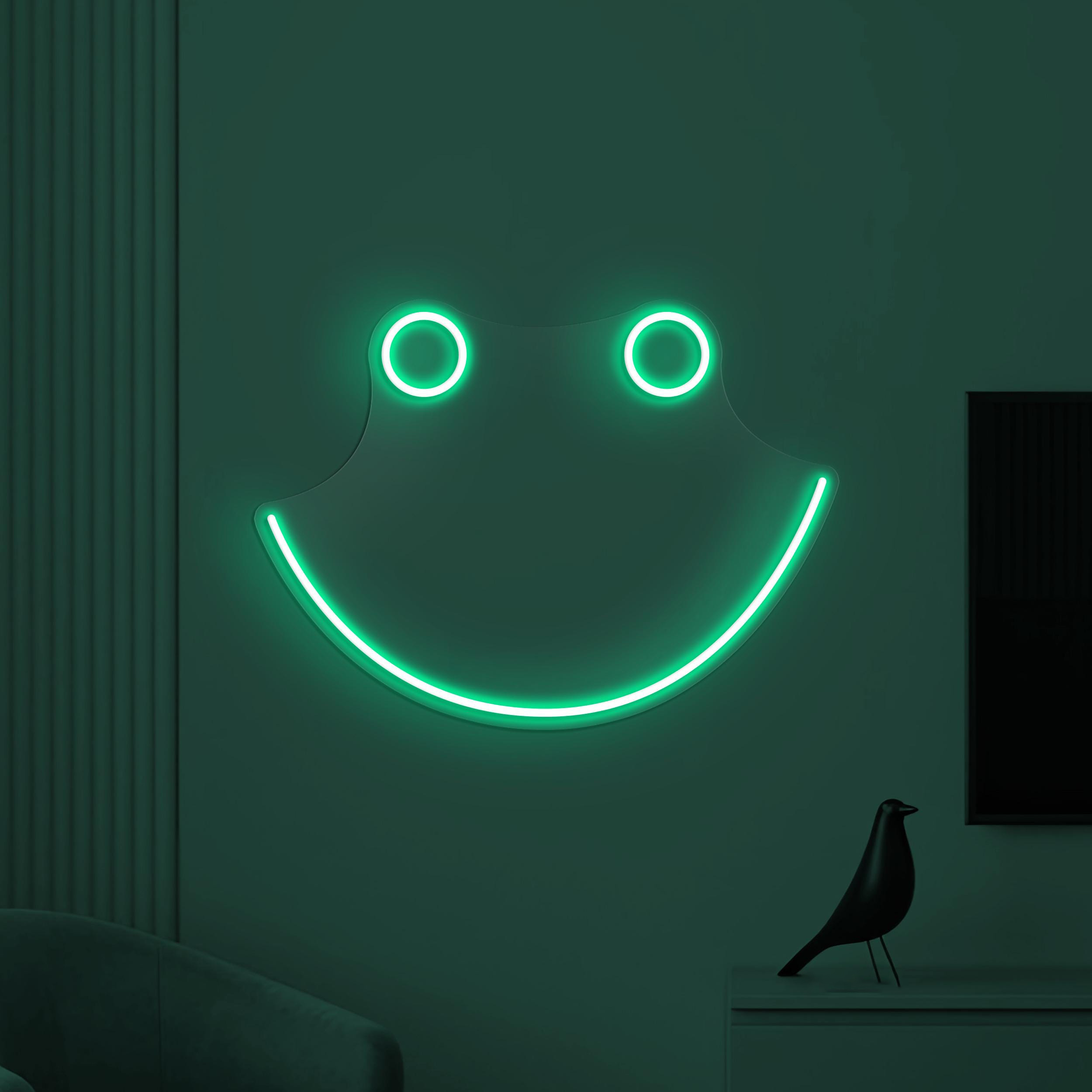 Smiley Face Neon Sign, Smiley Face LED Light, Decor for Home, Bedroom, Nursery Room and Party, Emoji Neon Light, Happy Emoji Neon Decor