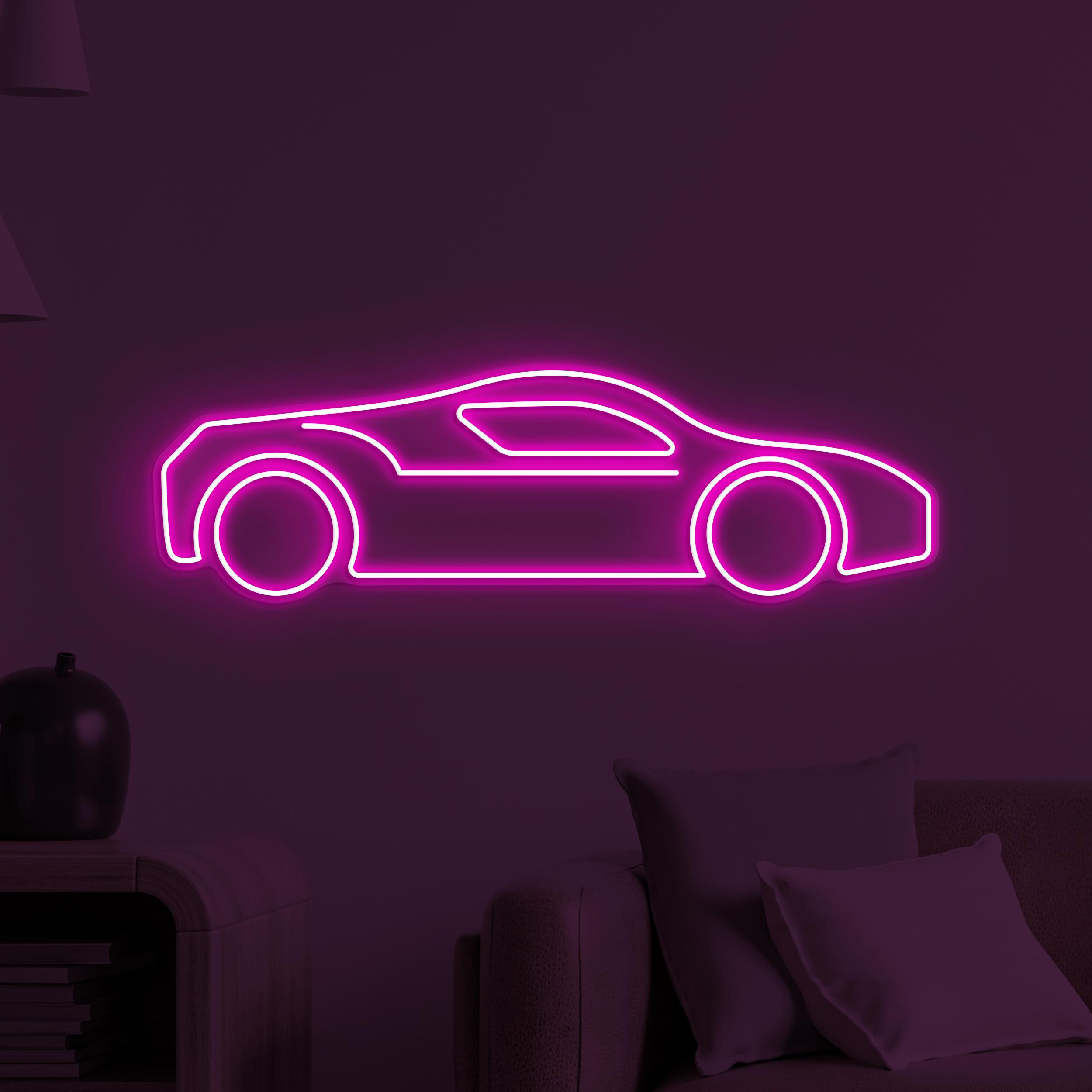 Car Neon Sign, Car LED Light, Sports Car Wall Decor, Racing Car Neon Light, Game Room Wall Art, Garage Neon Decor, Auto Show Neon Sign, Gift