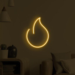 Fire Neon Sign, Fire LED Light, Flame Wall Decor, Simple Fire Neon Light, Cafe, Bar, & Restaurant Neon Decor, Home Wall Art, Fire Lover Gift
