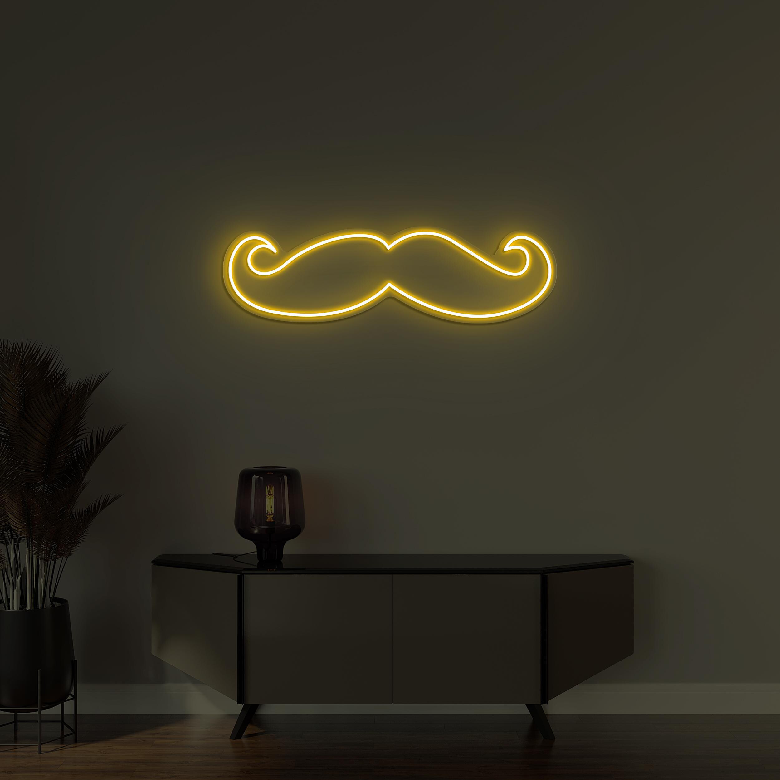 Mustache Neon Sign, Mustache LED Light, Barbershop Wall Decor, Boys Saloon Wall Art, Man Cave Neon Sign, Mustache Light, Mustache Lover Gift
