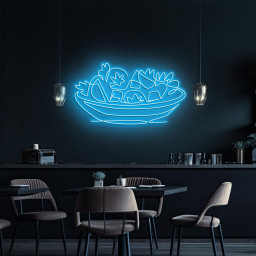 Salad Neon Sign, Salad LED Light, Healthy Food LED Neon Art, Restaurants Wall Decor, Salad Lover, Kitchen Wall Art, Bar & Cafe Decor, Gift