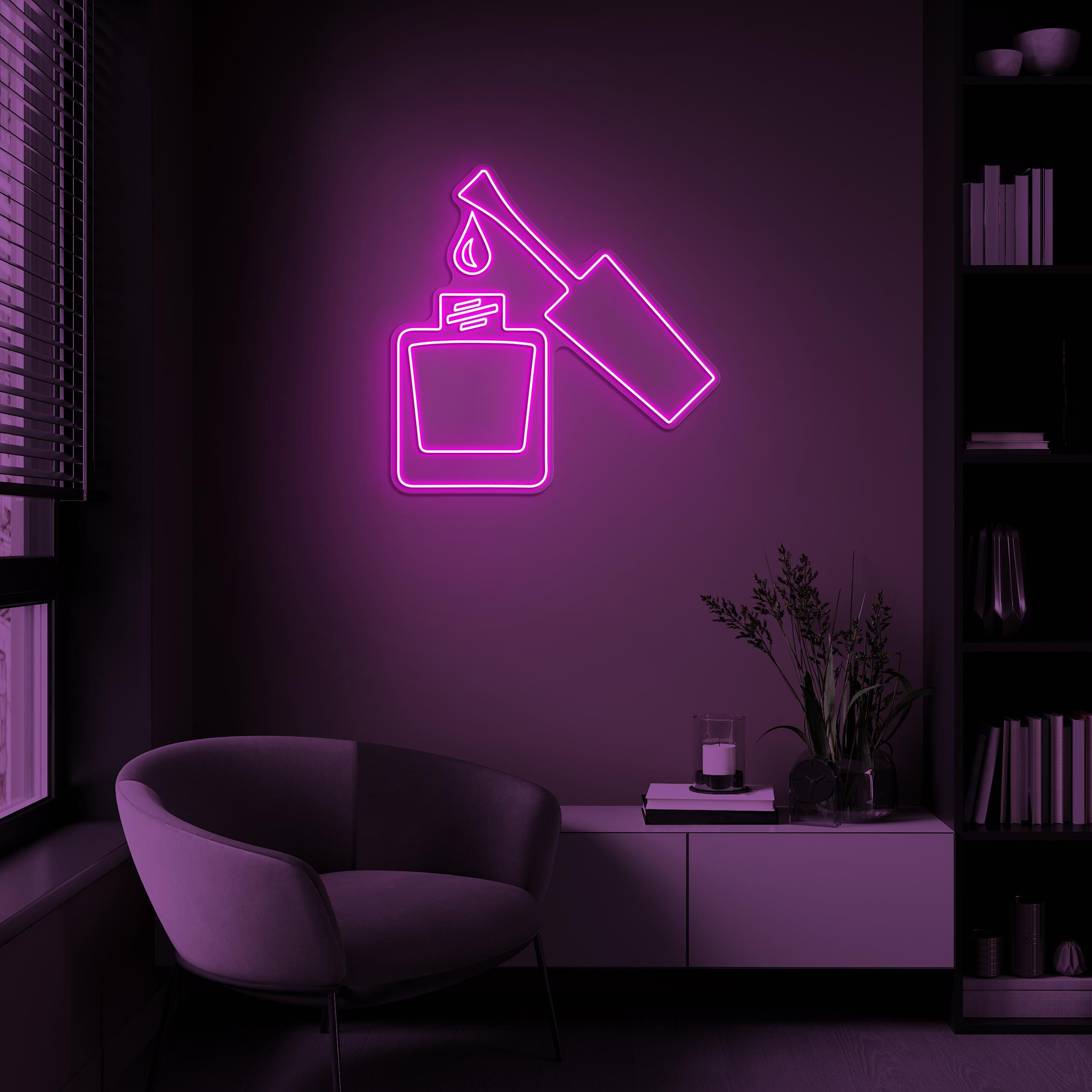 Nail Art Neon Sign, Nail Art LED Light, Nail Polish Wall Decor, Nail Artist Home Decor, Salon Wall Art, Girls Room Art, Manicure Shop Light