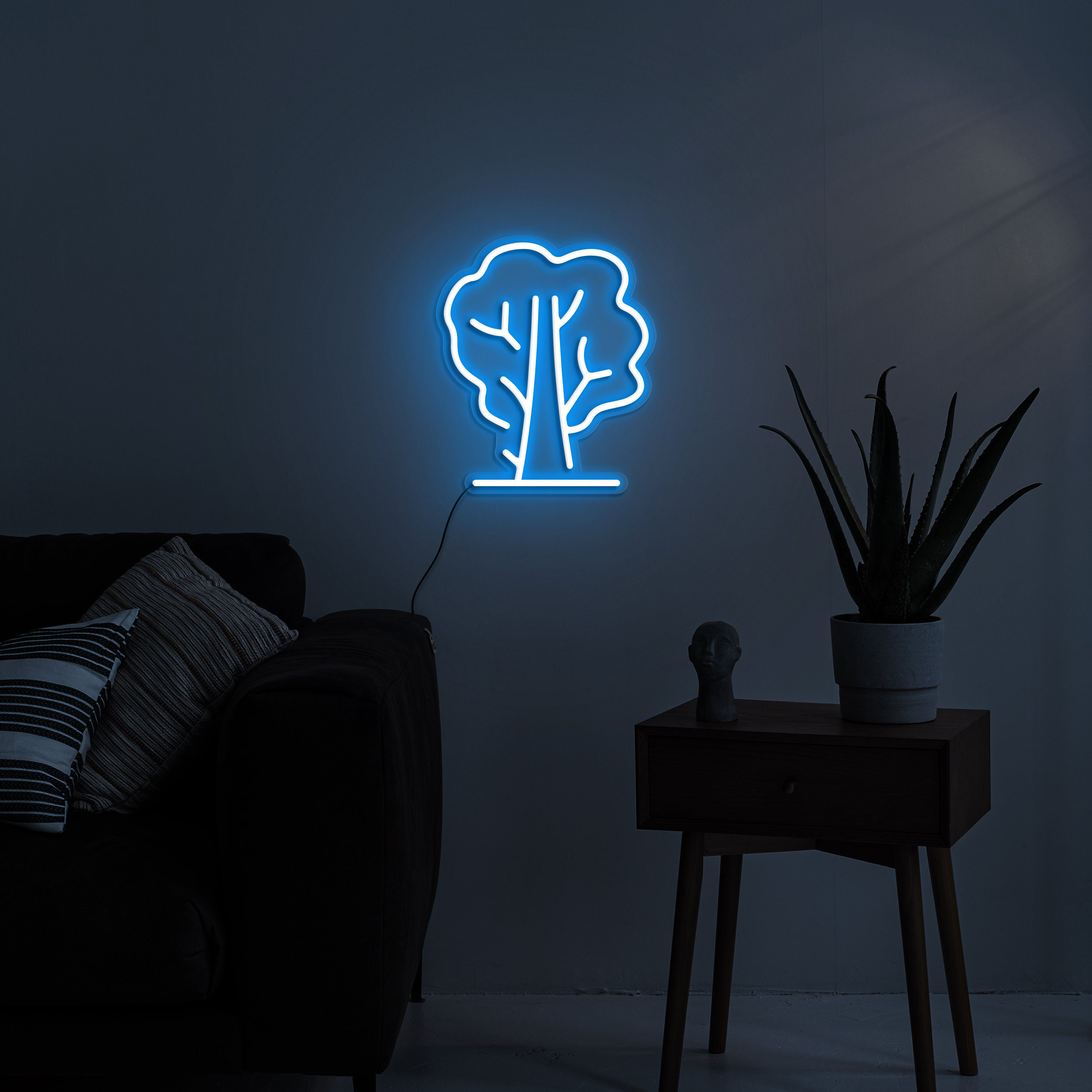 Tree Neon Sign, Family Tree LED Light Decor, Lucky Tree Wall Decoration, Baby Room Bedroom Gifts, Tree Neon Light, USB Powered,Birthday Gift