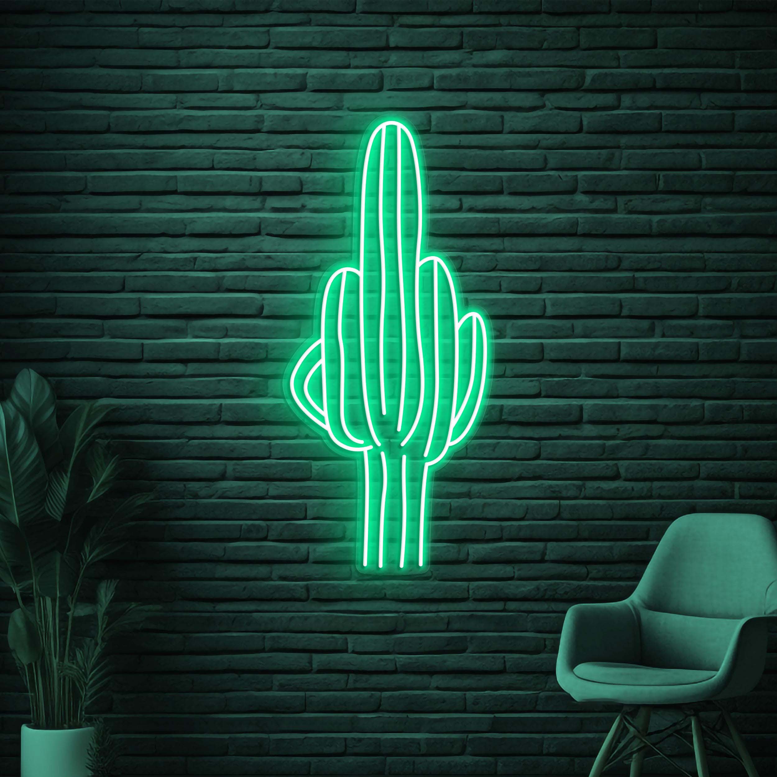 Cactus Neon Sign, Cactus LED Sign, Prickly Wall Decor, Plant Wall Art, Desert Neon Sign, Home Wall Art, Flower Shop Art, Plant Shop Wall Art