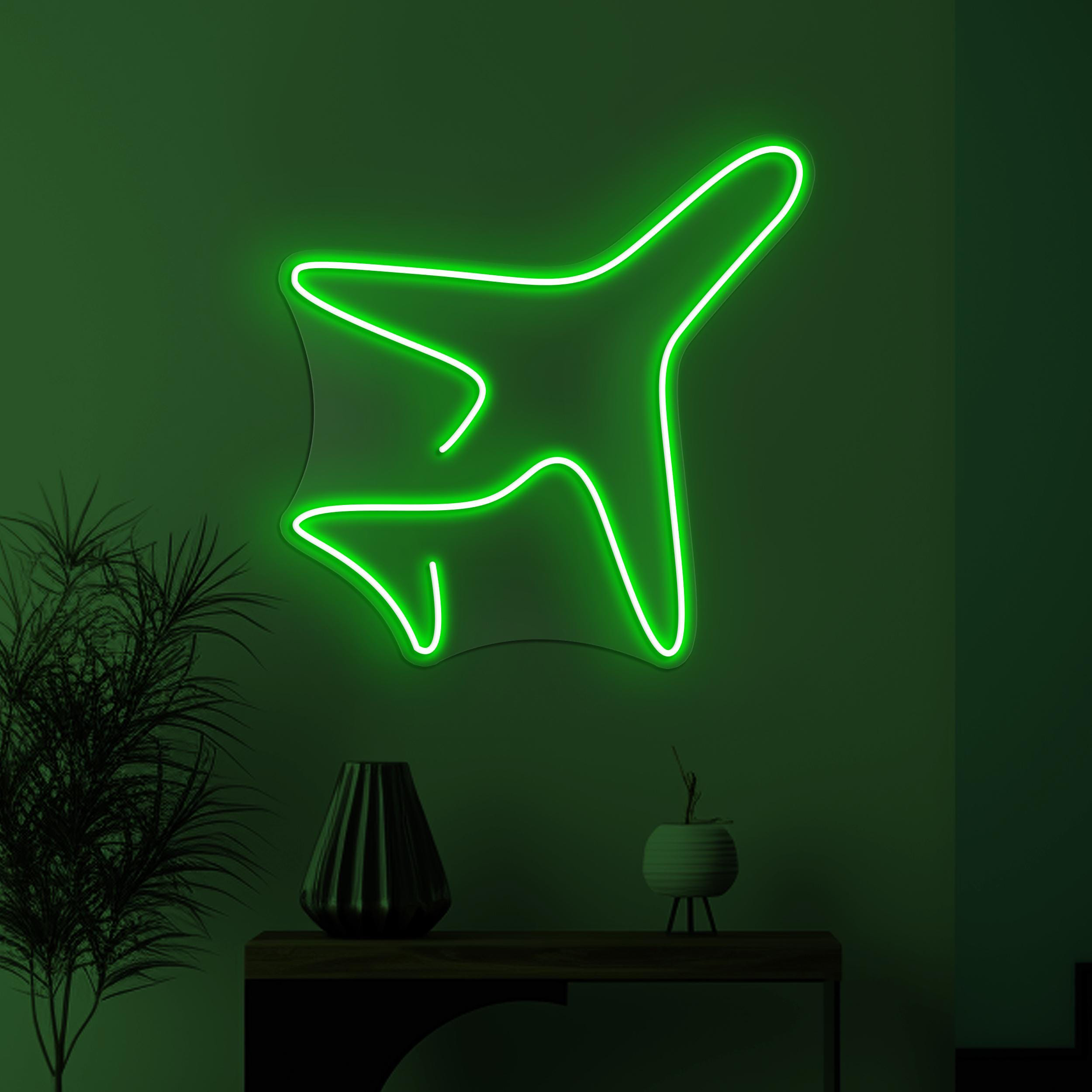 Airplane Neon Sign, Airplane LED Light, Airplane Wall Art, Kids Room Wall Decor, Travel Agency Neon Light, Game Room Decor, Travel Neon Sign