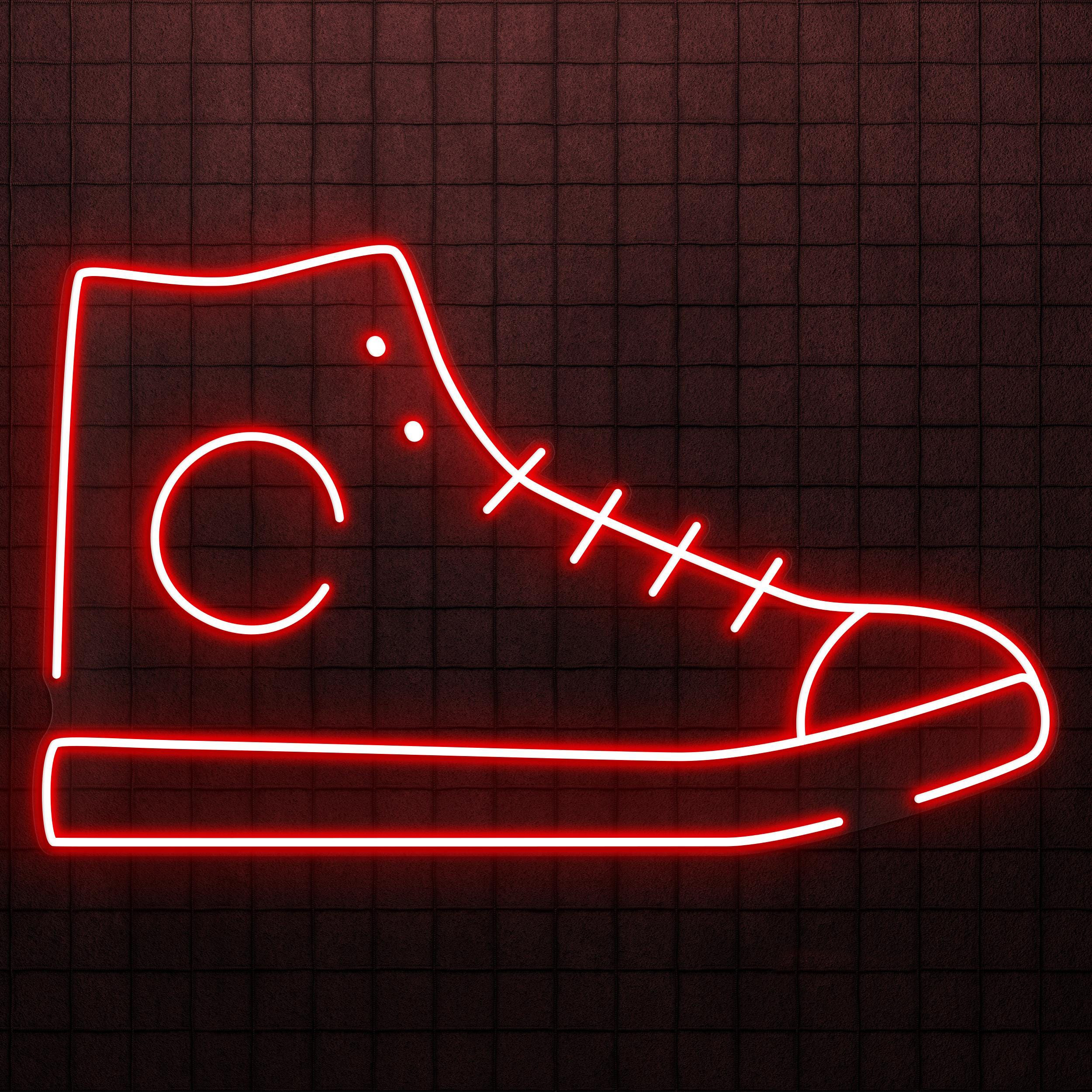 Sneakers Neon Sign, Sneakers LED Light, Footwear Wall Decor, Shoes Shop Wall Art, Shoes Business Logo Sign, Home Wall Decor, Sports Lover