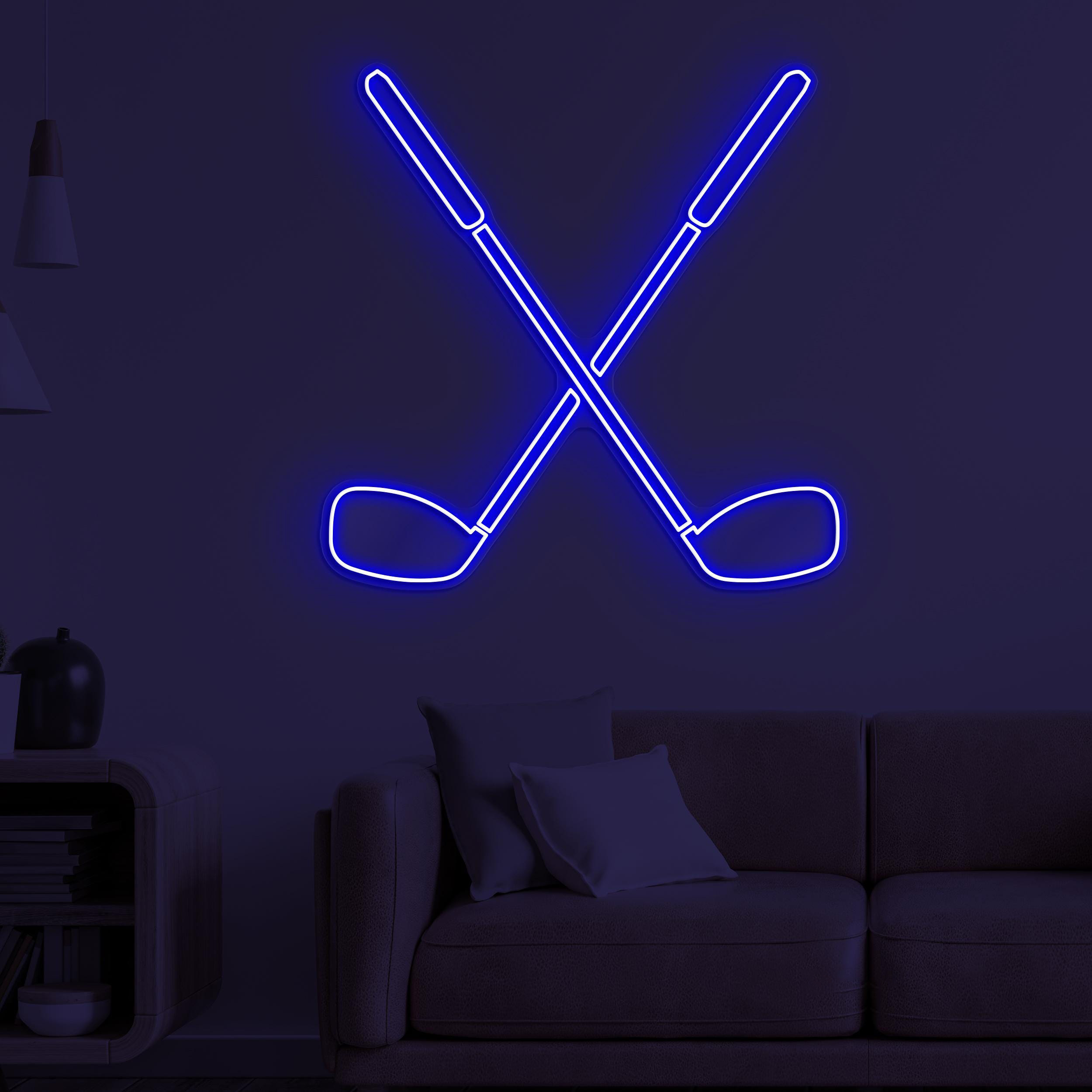 Golf Neon Sign, Golf LED Light, Golf Stick Wall Decor, Golf Club Wall Art, Game Room Neon Light, Sports Shop Neon Decor, Home Led Light