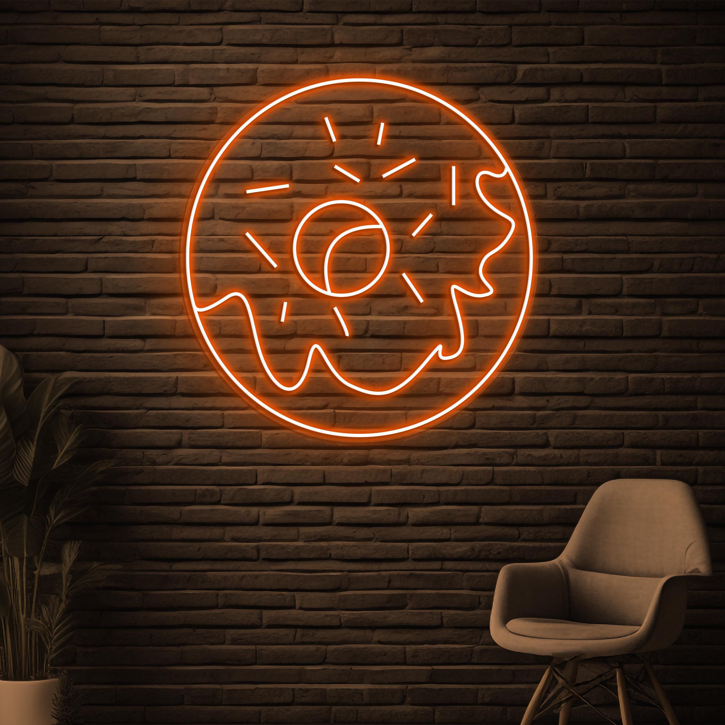 Donut Neon Sign, Donut LED Sign, Yummy Donut Wall Decor, Sweet Treat Wall Art, Dessert Shop Art, Donut Cafe Wall Art, Kitchen Wall Decor