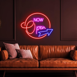 Now Open Neon Sign, Now Open LED Light, Open Wall Decor, Club, Bar Pub, Store Wall Art, Open Display Neon Sign, Business Logo Wall Light