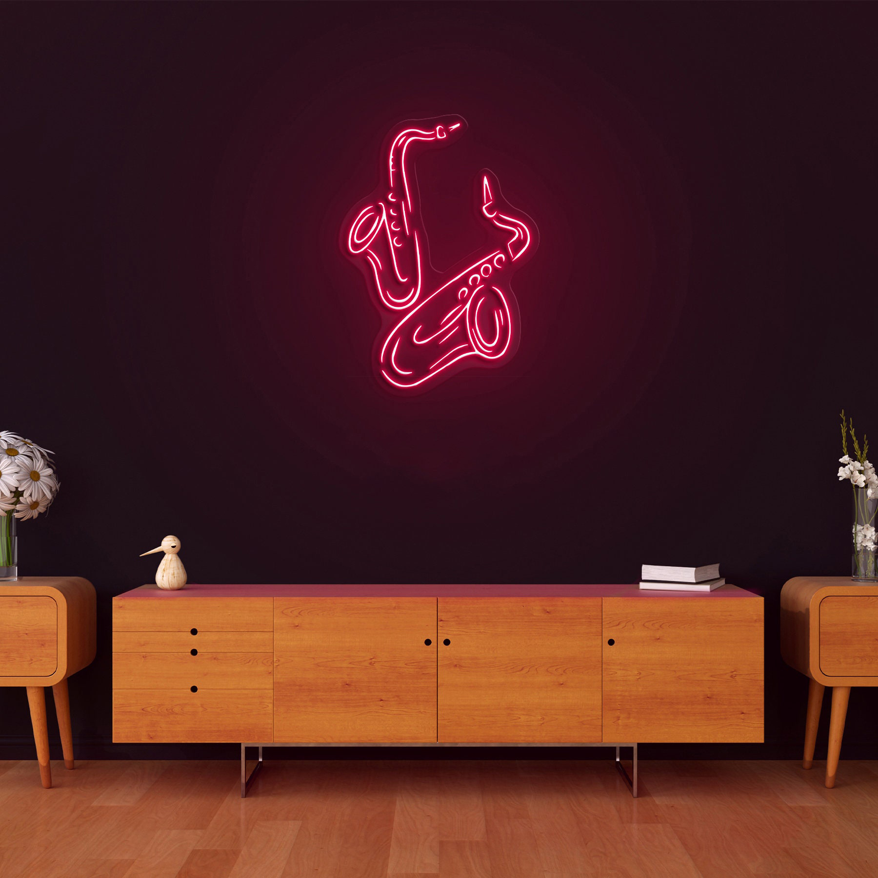 Saxophone Neon Sign, LED Saxophone Light, Saxophone Wall Art, Jazz Club Wall Art, Music Studio Decor, Gifts for Musicians, Home & Bar Decor