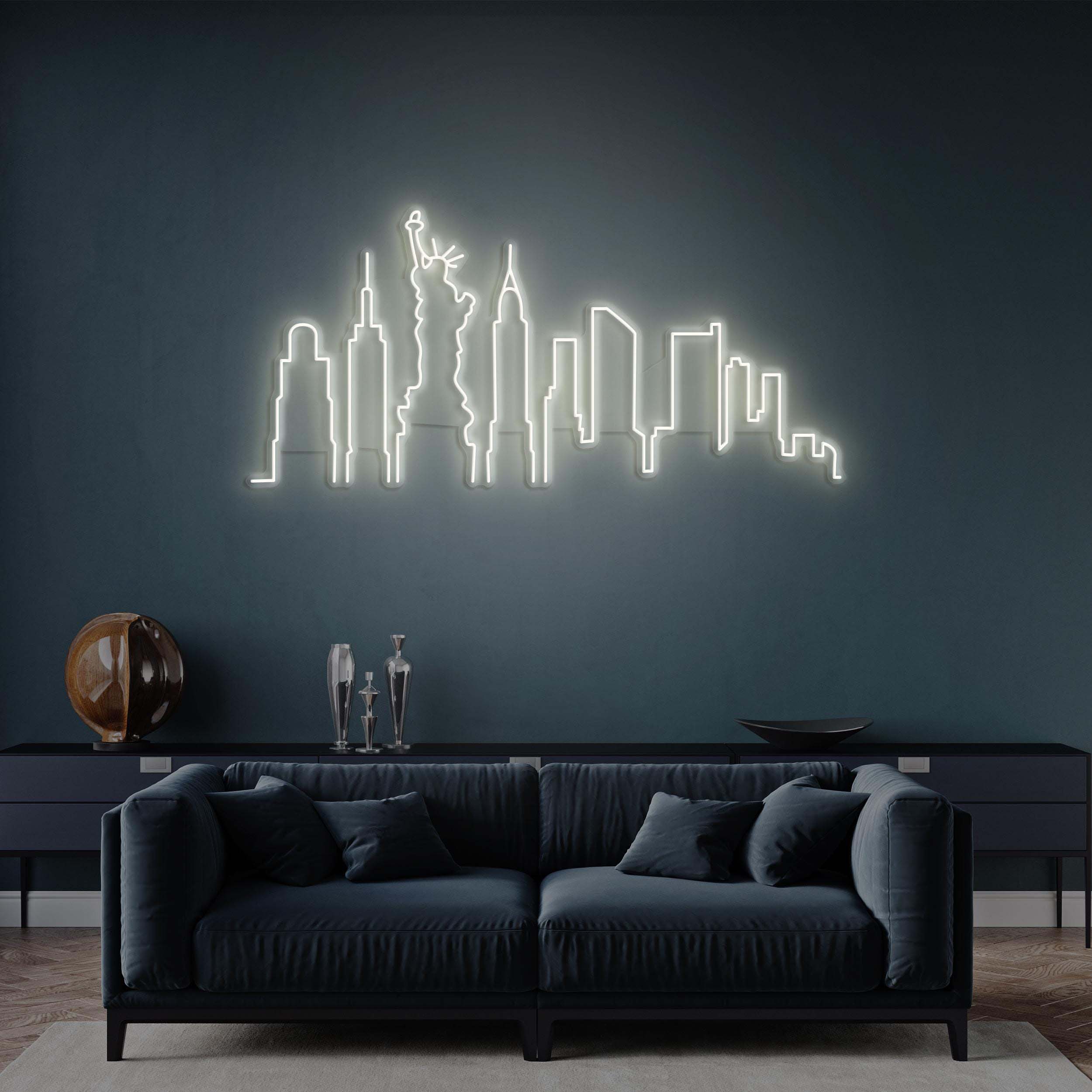 New York City Neon Sign, Skyline LED Light, New York City LED Neon Art, City Led Light, Home Decor, Office Wall Art, Custom City Skyline