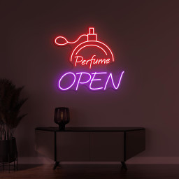 Open Perfume Neon Sign, Open Perfume LED Light, Perfume Shop Wall Decor, Business Logo Sign, Welcome Neon Sign, Perfume Room Wall Sign, Gift