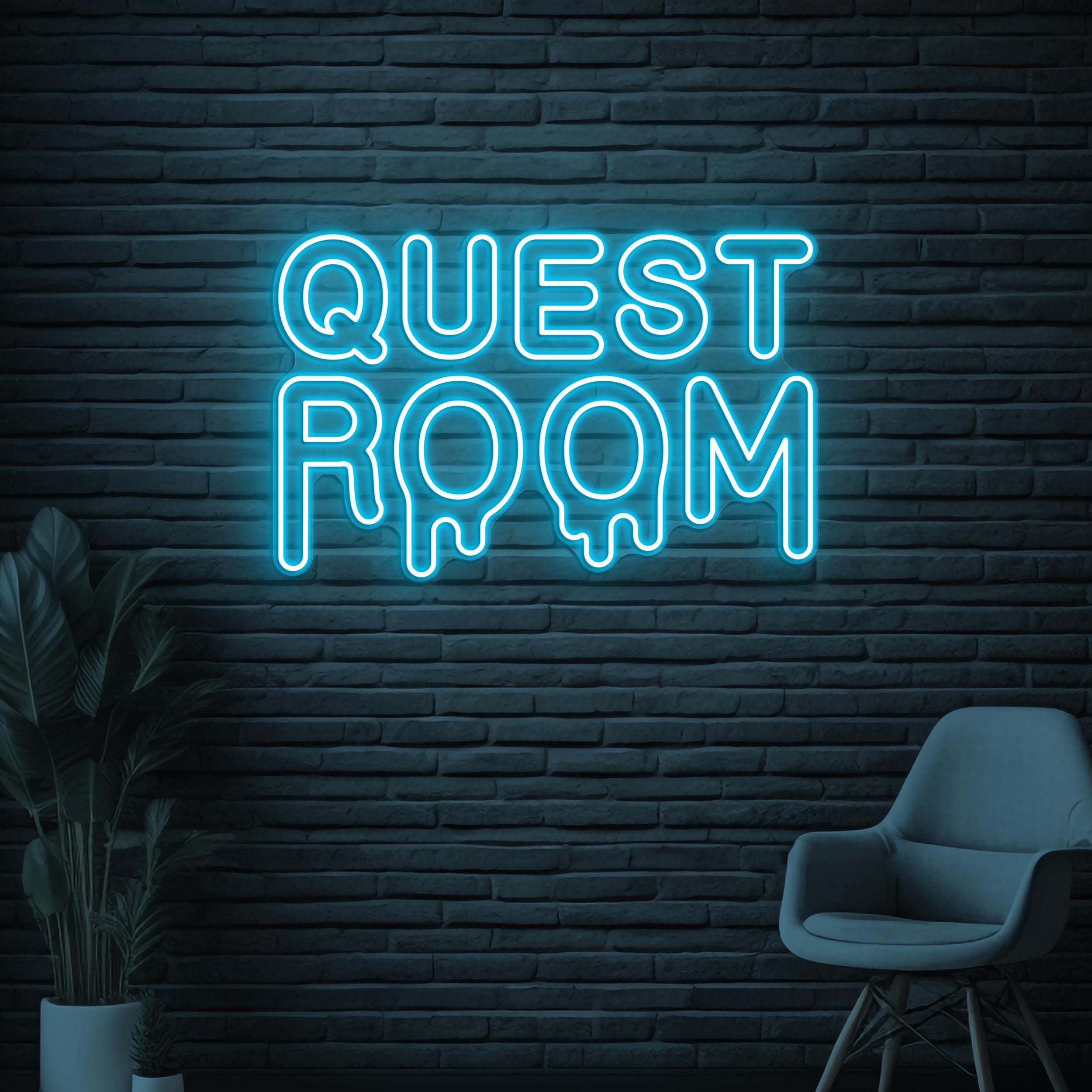 Quest Room Neon Sign, Quest Room LED Light, Home Wall Decor, Game Room Neon Light, Personalized Neon Sign, Room Decor, Cafe Wall Art, Gift