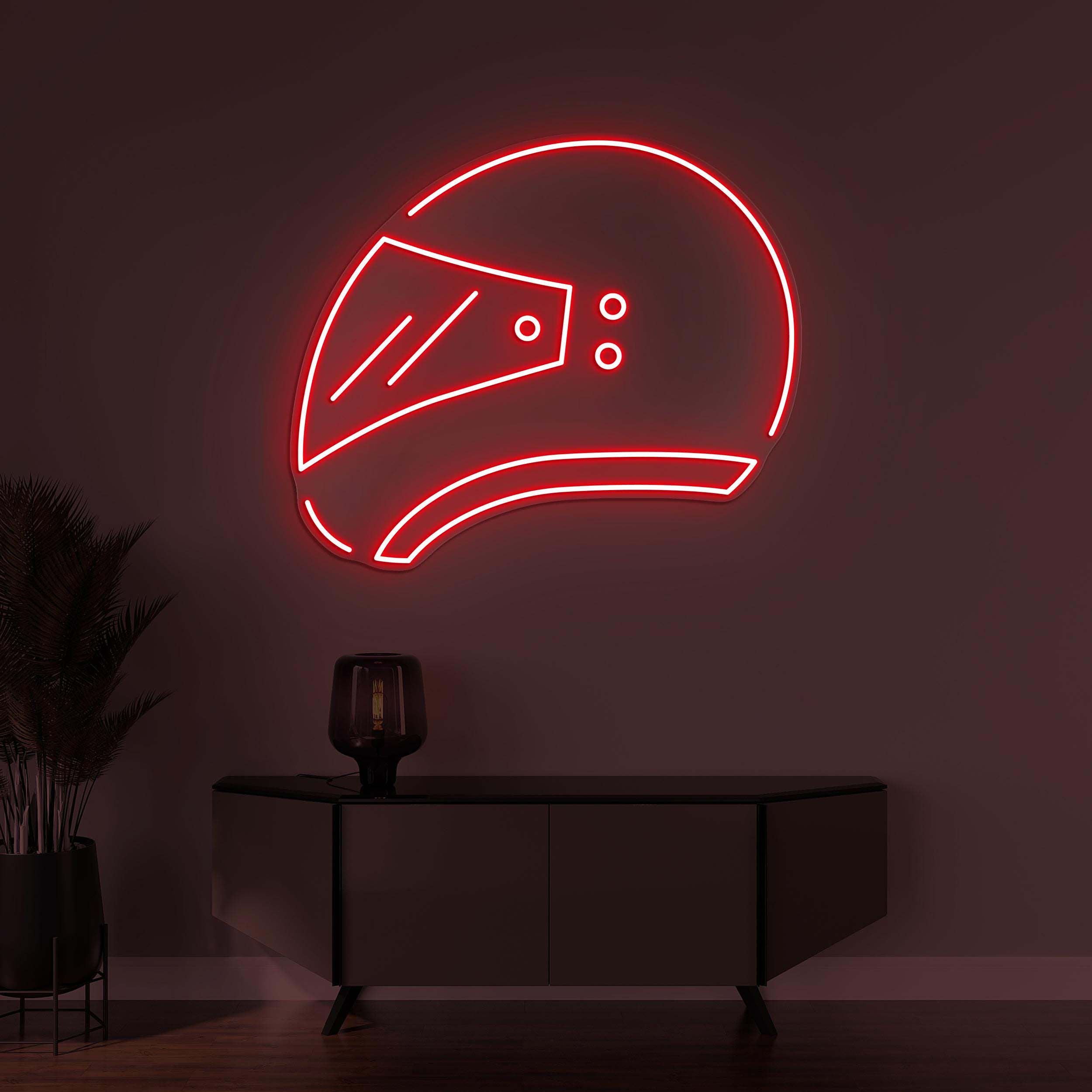 Helmet Neon Sign, Helmet LED Light, Motorcycle Helmet Wall Decor, Bike Rider Neon Sign, Boys Room Art, Bike Shop Decor, Led Neon Art, Gift