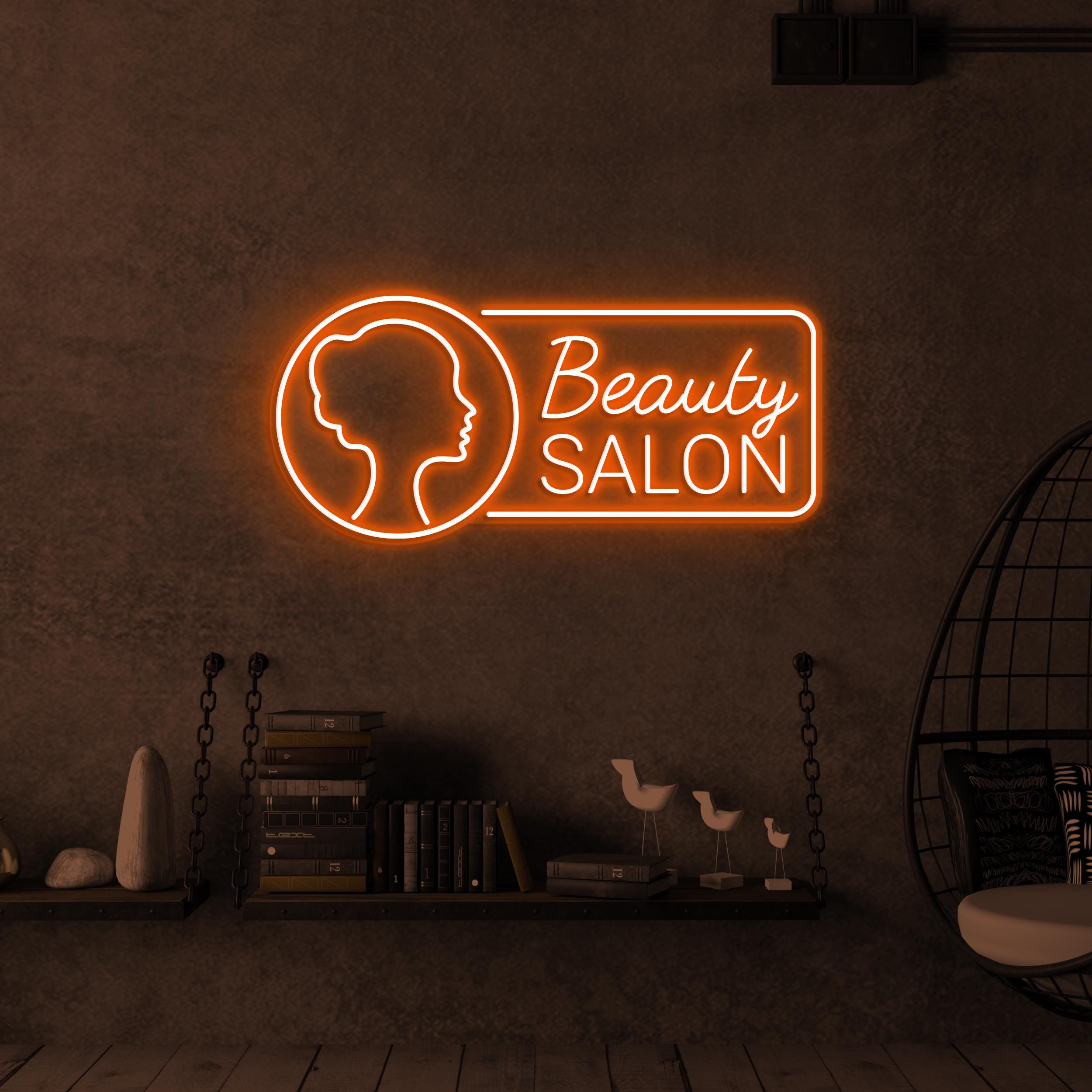 Beauty Salon Neon Sign, Beauty Salon LED Light, Beauty Parlour Wall Decor, Glam Wall Art, Custom Neon Sign, Home Salon Art, Girls Room Decor