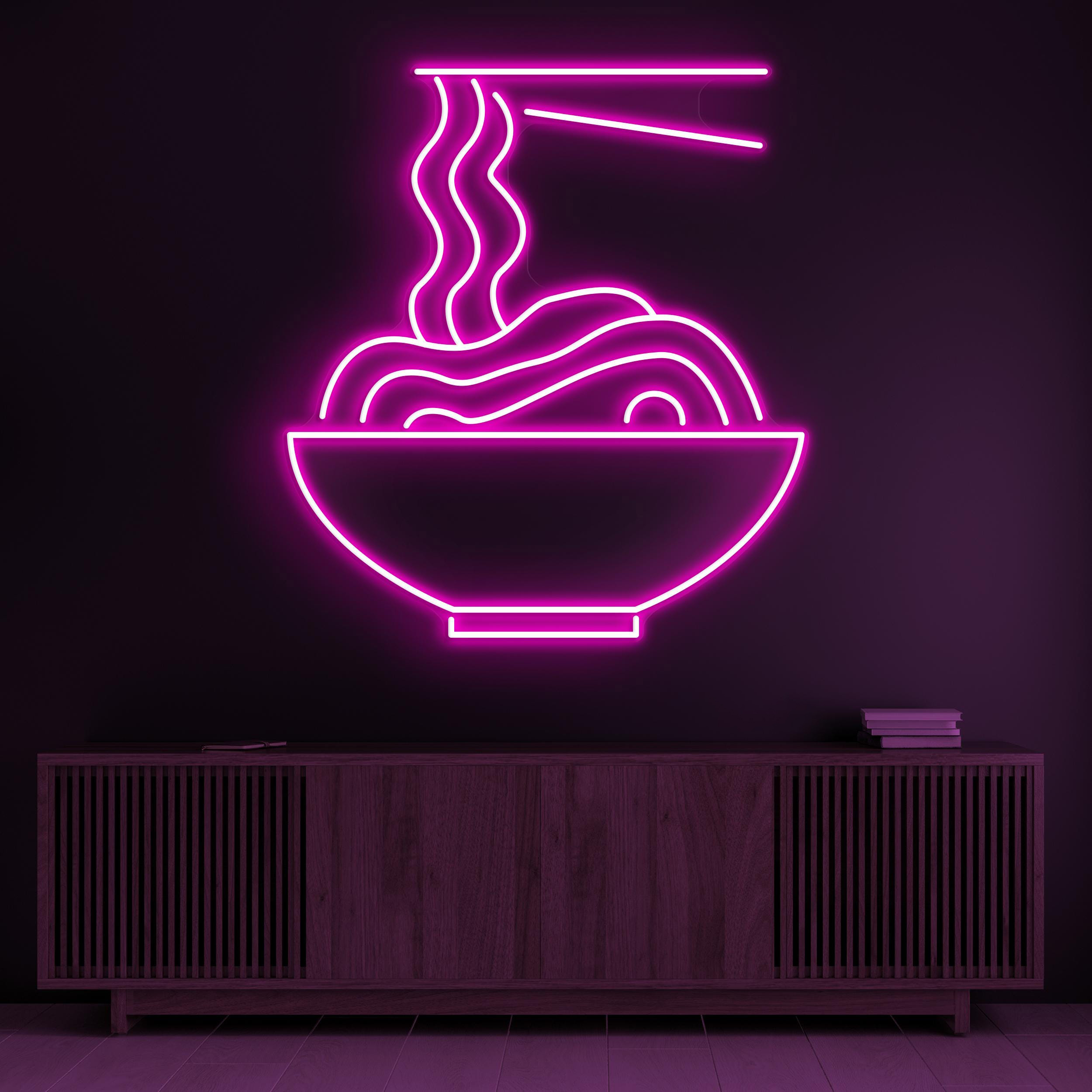 Ramen Neon Sign, Ramen Bowl LED Light, Noodle Shop Wall Art, Asian Food Wall Decor, Kitchen Neon Light, Bar & Cafe Led Sign, Home Wall Decor
