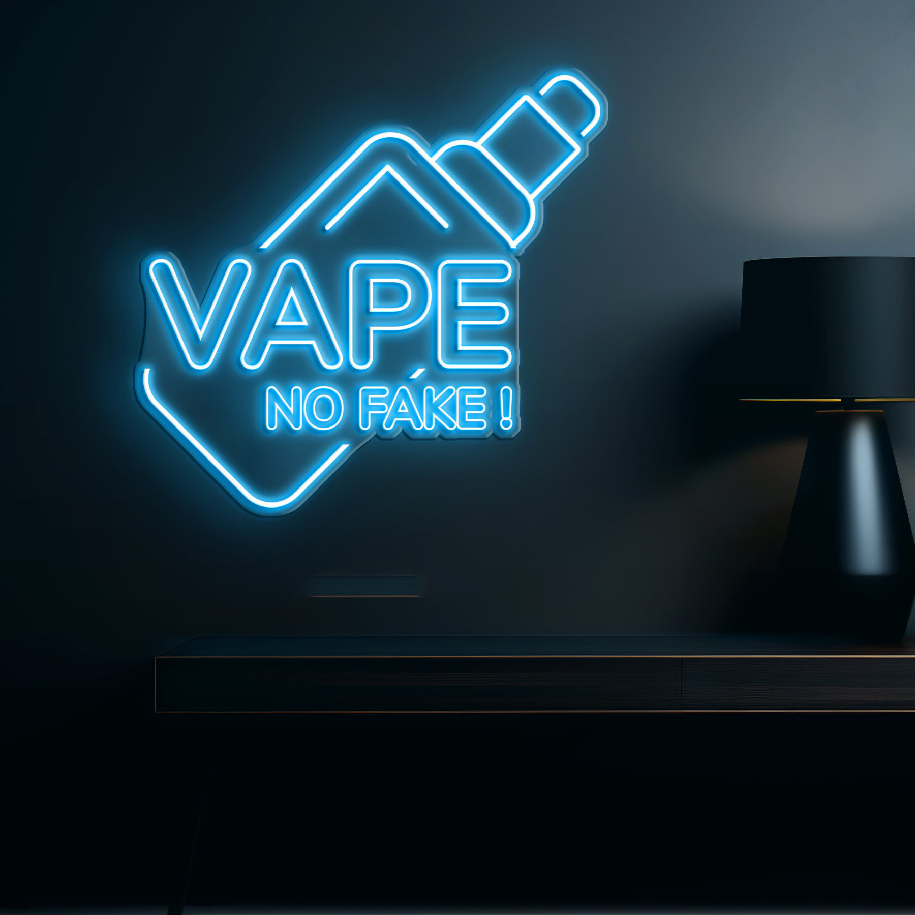 Vape No Fake Neon Light, Vape Shop Decor Sign, Home Bar Club Wall Art, Vape Neon Art, Smoke Neon Light for Vaping Shops Vapor Lounges, Gift