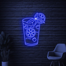 Mojito Neon Sign, Mojito LED Light, Cocktail Wall Decor, Bar Pub Wall Art, Mojito Cocktail Neon Light, Drink Corner Art, Cocktail Lover Gift