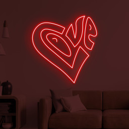 Love Neon Sign, Love LED Light, Couple Room Wall Decor, Wedding Backdrop Decor, Love Logo Neon Light, Romantic Neon Sign, Gift For Couple