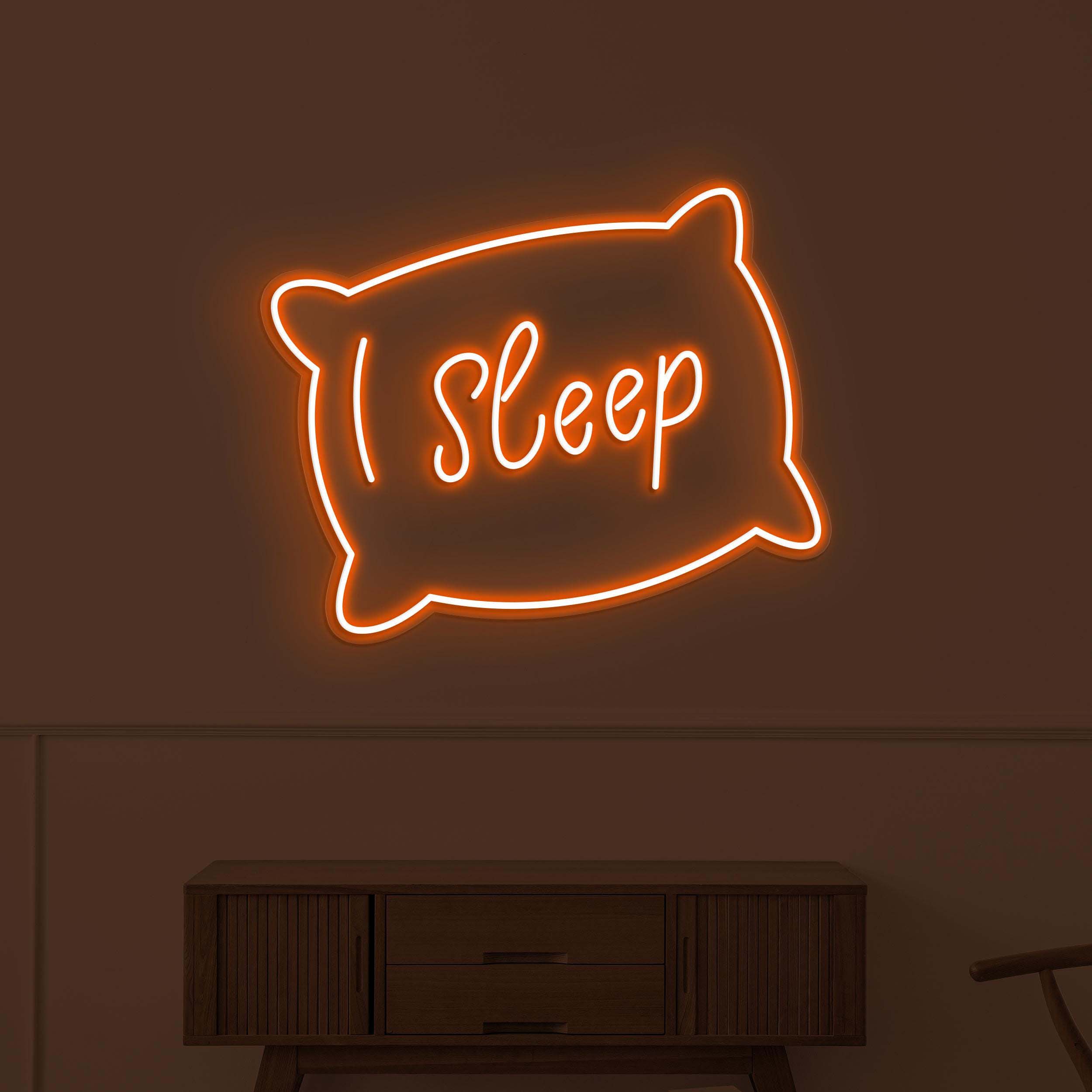 Sleep Neon Sign, Sleep LED Light, Pillow Wall Decor, Sleep Pillow Wall Art, Home Wall Light, Personalized  Neon Sign, Bedroom Neon Light