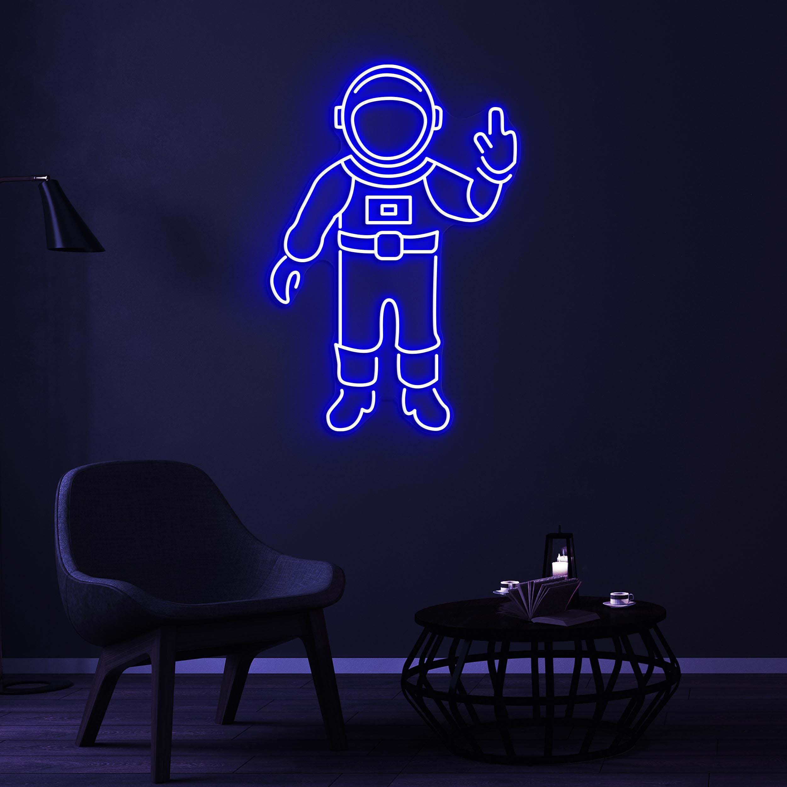 Astronaut Neon Sign, Astronaut LED Light, Space Wall Art, Astronaut Neon Light, Space Man Neon Sign, Game Room Wall Art, Kids Room Decor