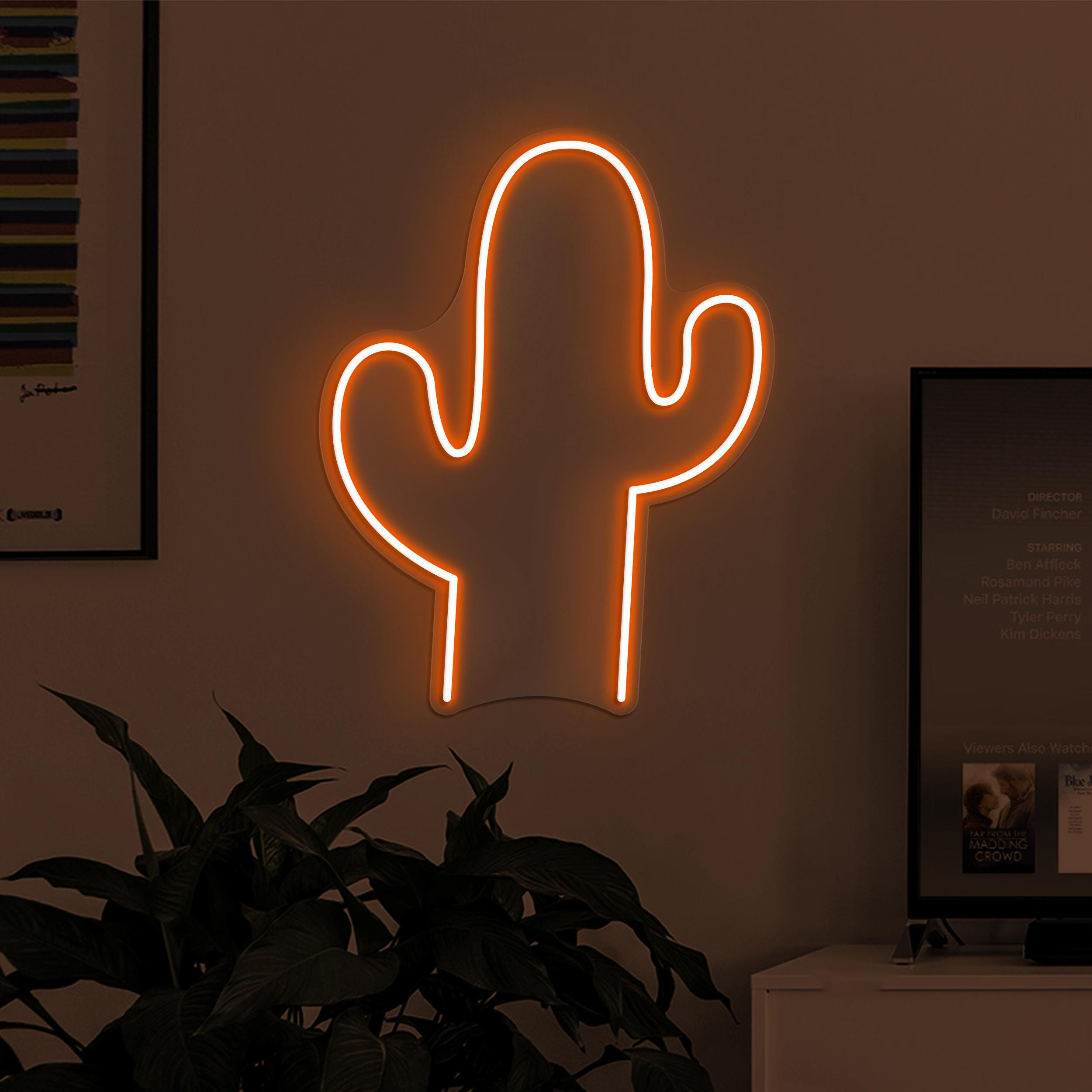Cactus Neon Sign, Cactus LED Sign, Desert Vibes Wall Art, Prickly Wall Decor, Home Neon Sign, Plant Shop Neon Sign, Desert Neon Led Light