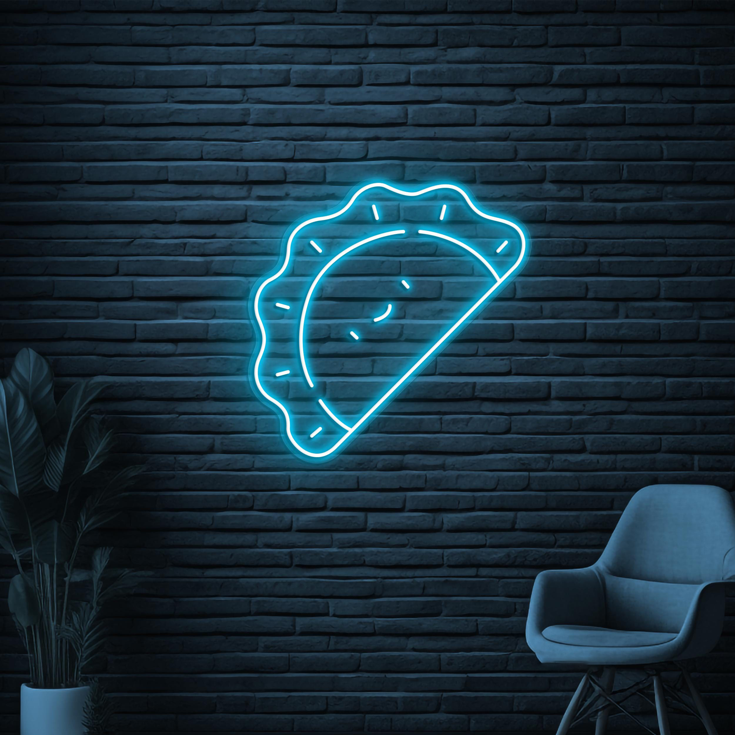 Pierogi Neon Sign, Pierogi LED Light, Dumplings Wall Decor, Vareniks Wall Art, Restaurant Neon Sign, Japanese Food Sign, Dumpling Shop Decor