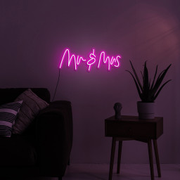Mr. and Mrs. Neon Sign | Dimmable LED Lights | Wedding Reception Decor | USB Powered | Anniversary Engagement Gifts | Neon Light Backdrop