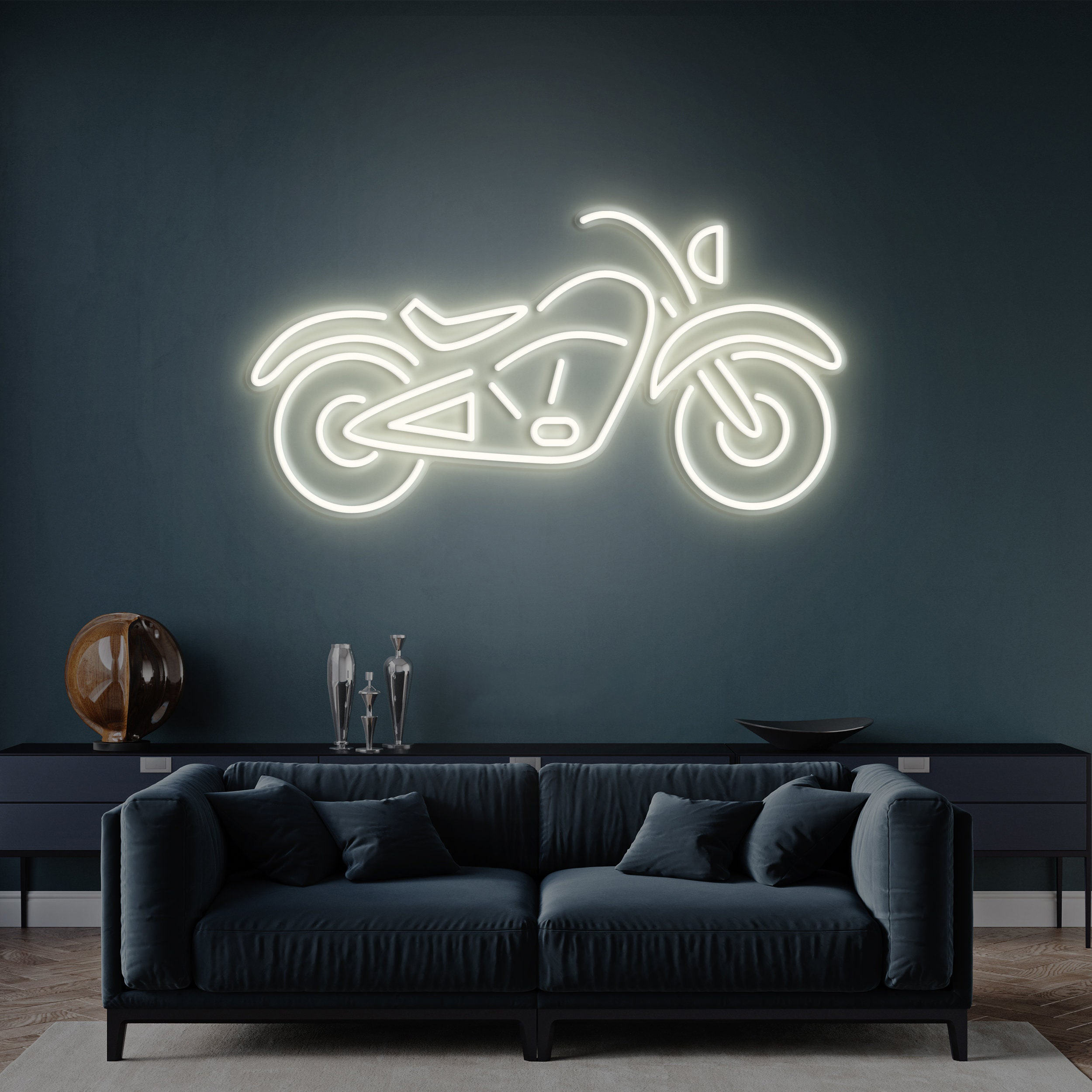 Motorbike Neon Light, Bike Sign, Garage Motorcycle Sign, Man Cave Decor, Motorcycle Wall Art, Garage Decor, Party Room Neon Wall Decor Gift