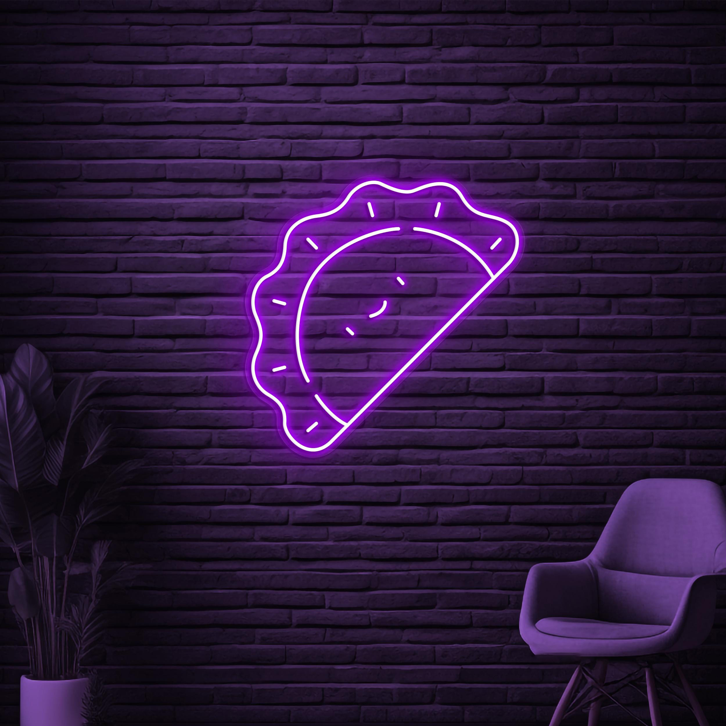 Pierogi Neon Sign, Pierogi LED Light, Dumplings Wall Decor, Vareniks Wall Art, Restaurant Neon Sign, Japanese Food Sign, Dumpling Shop Decor