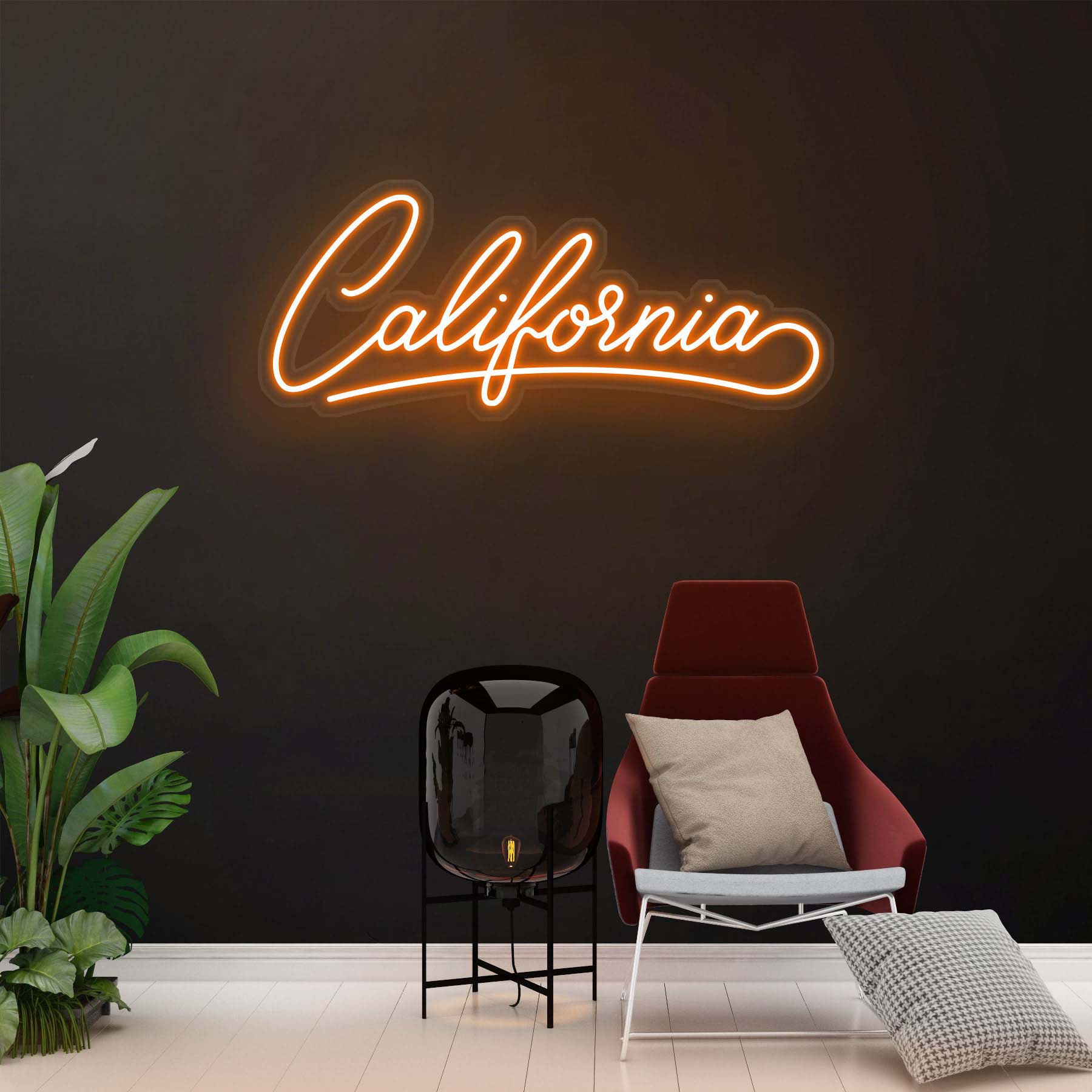 California Neon Sign, LED California Light, Led Wall Art Decor, Custom Wedding & Bedroom Sign, Home Decor for California Lovers, Gift Idea