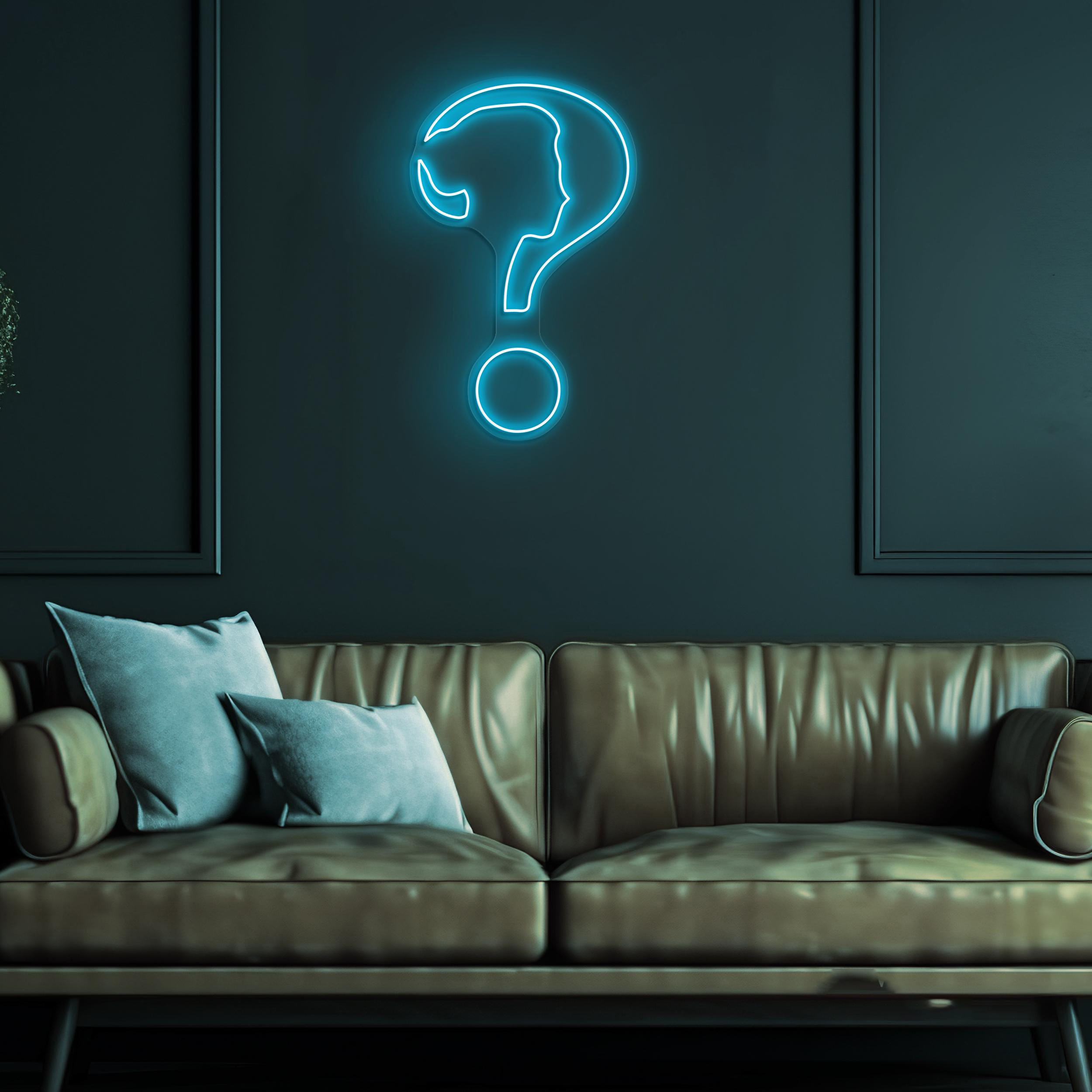 Question Mark Neon Sign, Question Mark LED Light, Question Mark Symbol Wall Decor, Coffee Shop Neon Light, Cafe, Bar & Restaurant Decor