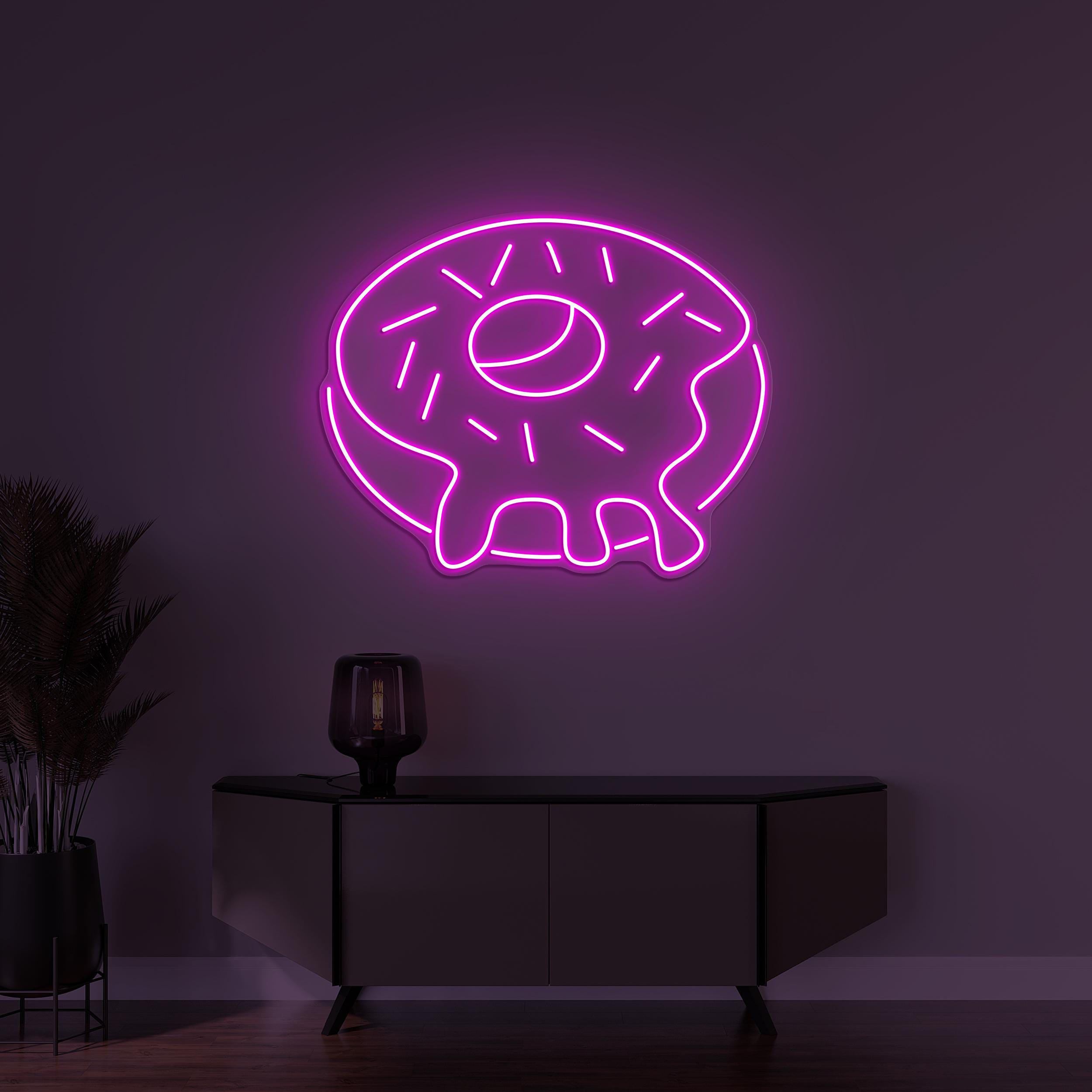 Donut Neon Sign, Donut LED Light, Donut Cafe Wall Art, Yummy Donut Wall Decor, Kitchen Wall Decor, Donut Shop Neon Sign, Donut Lover's Gift