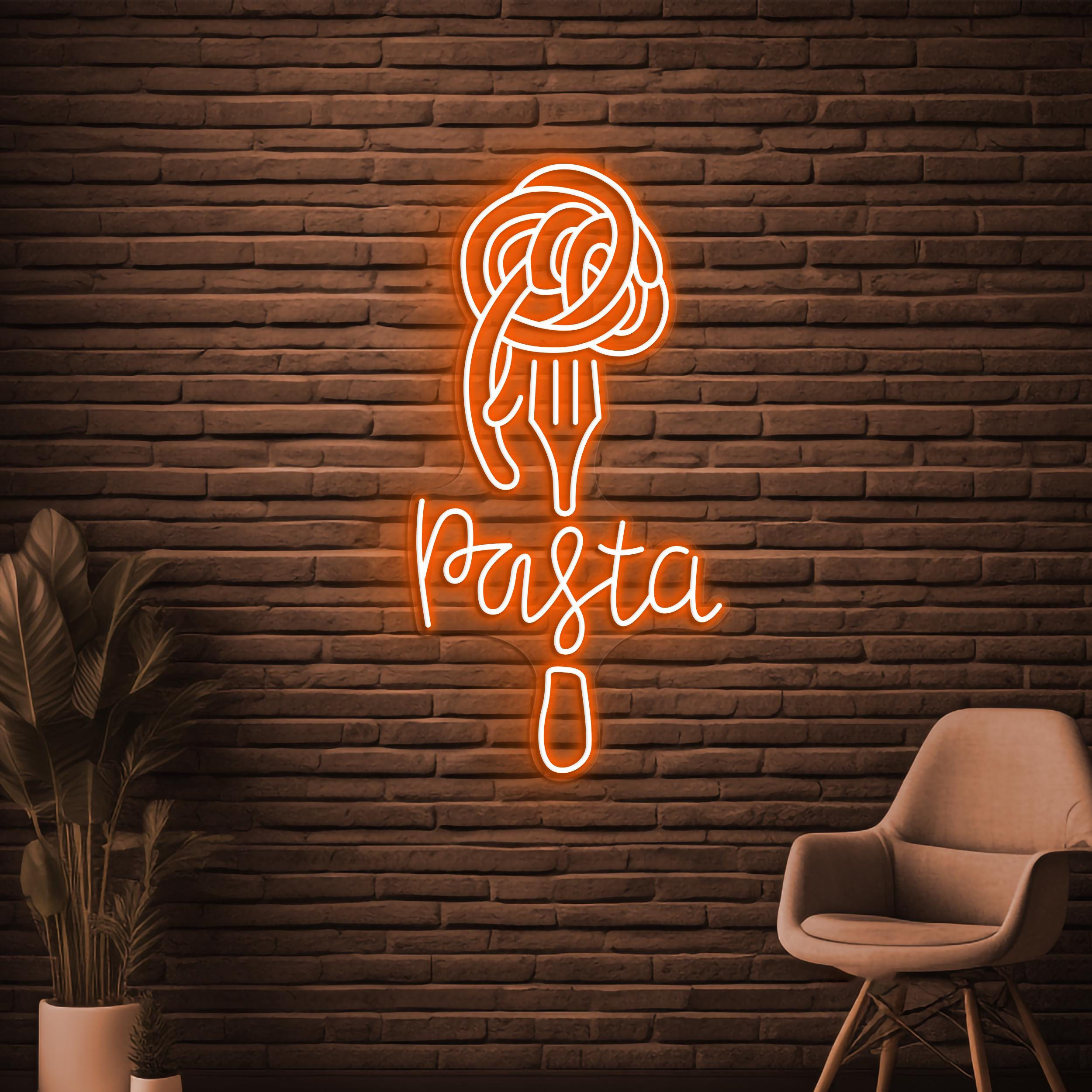 Pasta Neon Sign, Pasta LED Light, Restaurants Wall Decor, Pasta Shop Wall Art, Italian Pasta Neon Sign, Spaghetti Neon Light, Kitchen Decor