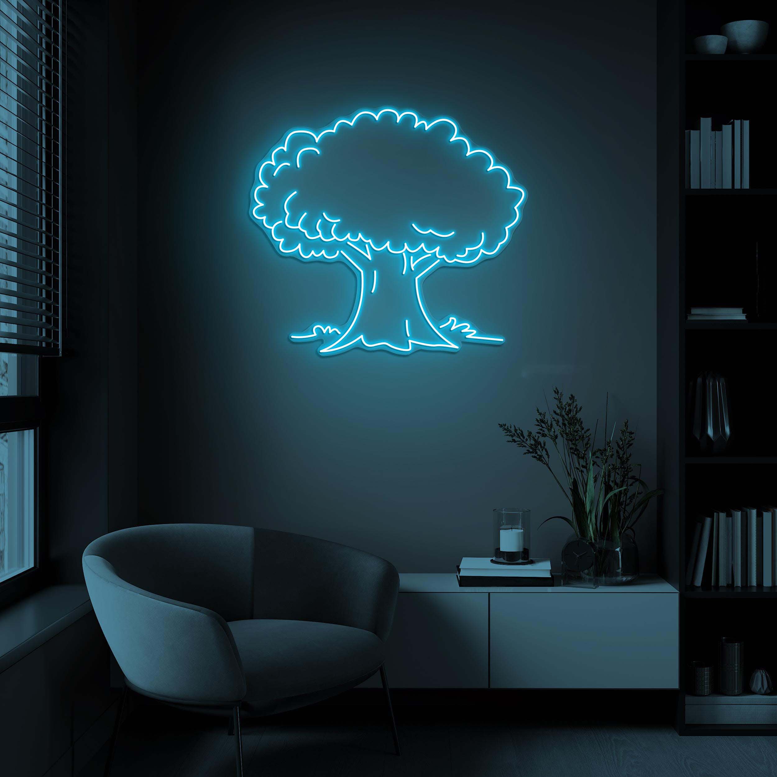 Tree Neon Sign, Tree LED Light, Tree Wall Art, Forest Wall Decor, Tree Lover Gift, Nature Beauty Art, Plant Store, Home, Nursery, Shop Decor