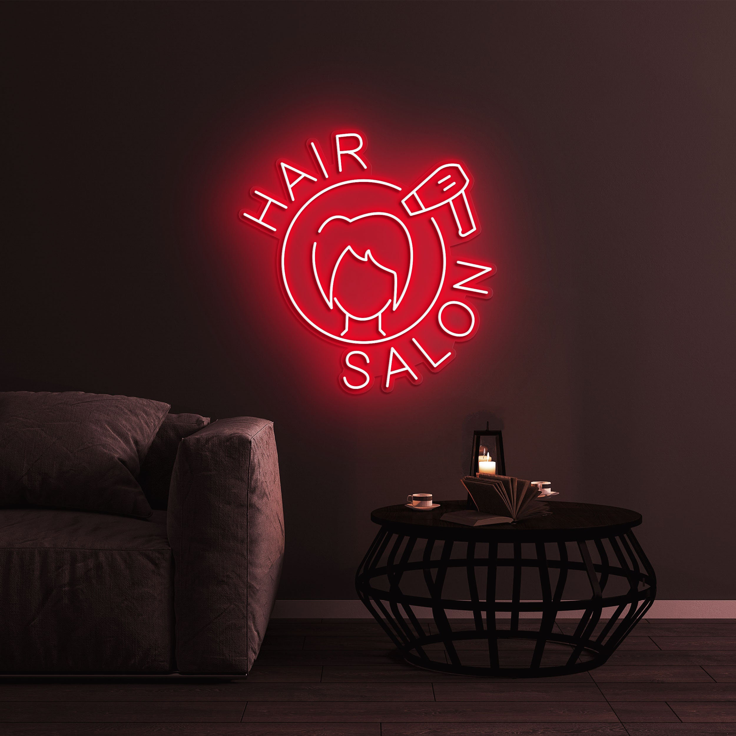 Hair Salon Neon Sign LED Light for Salon Decoration, Shop Decor, Hair Salon Wall Art, Neon Sign for Beauty Salons, Shop Decor, Gift Idea