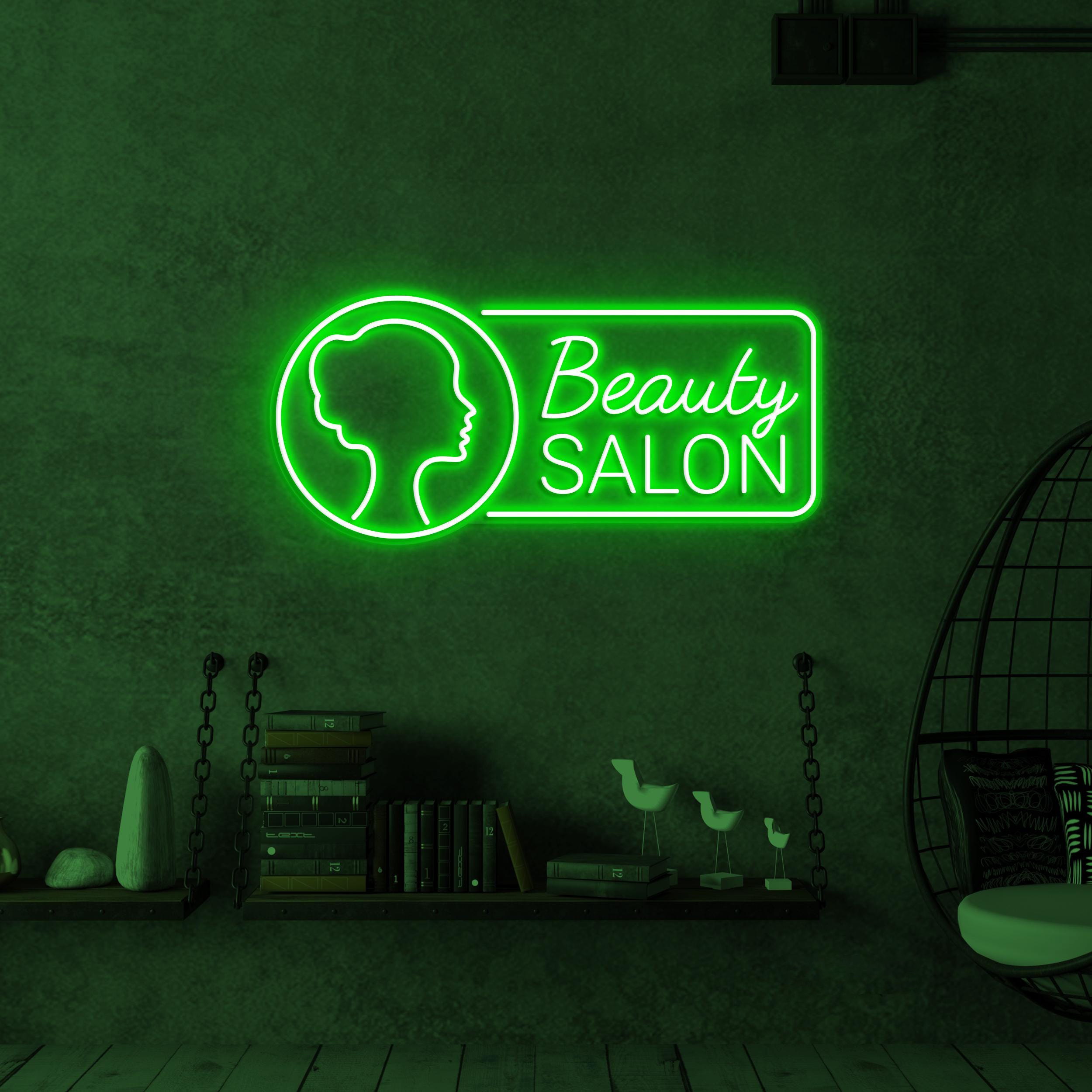 Beauty Salon Neon Sign, Beauty Salon LED Light, Beauty Parlour Wall Decor, Glam Wall Art, Custom Neon Sign, Home Salon Art, Girls Room Decor