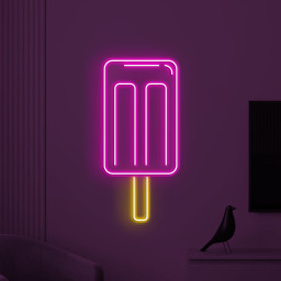 Popsicle Neon Sign, Popsicle LED Light, Ice Pop Wall Decor, Ice Cream Wall Art, Popsicle Shop Neon Light, Kids Room Decor, Popsicle Lover